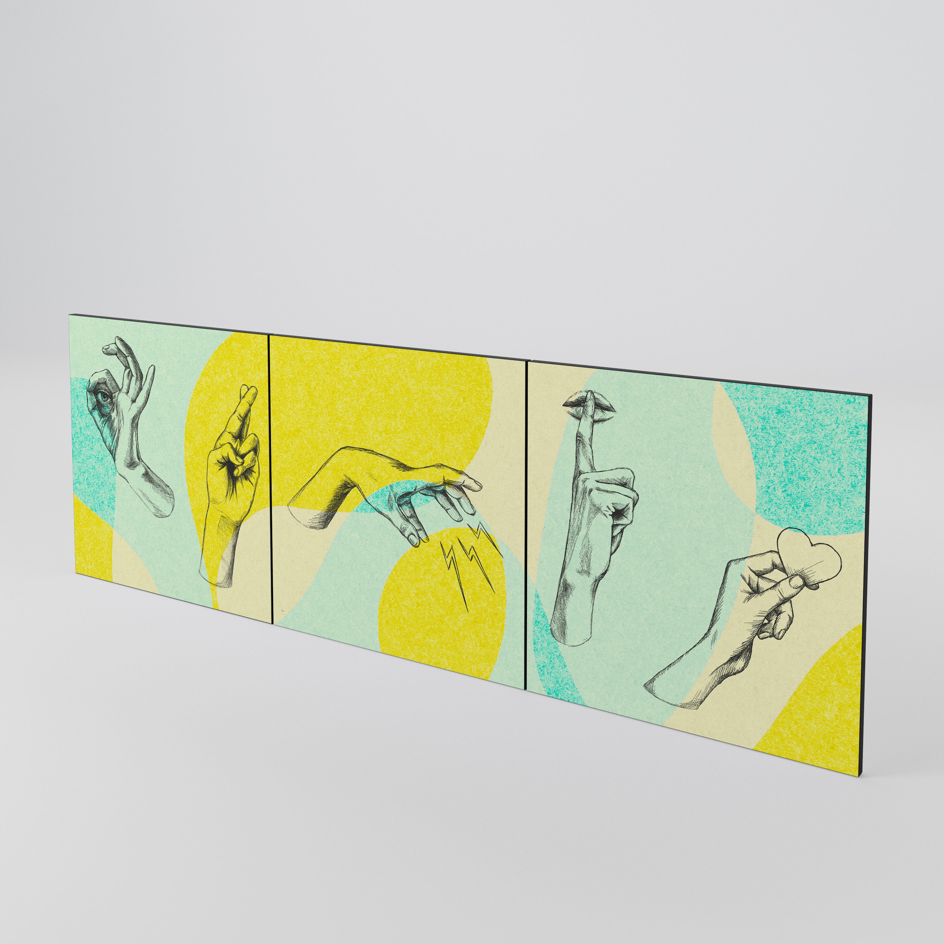 BODY LANGUAGE 3-Piece Sideboard Door Set