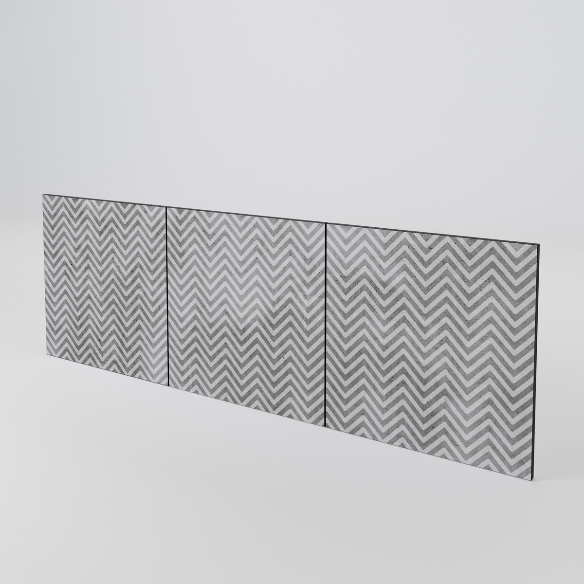 CONCRETE ZIG ZAG Set di 3 ante per madia