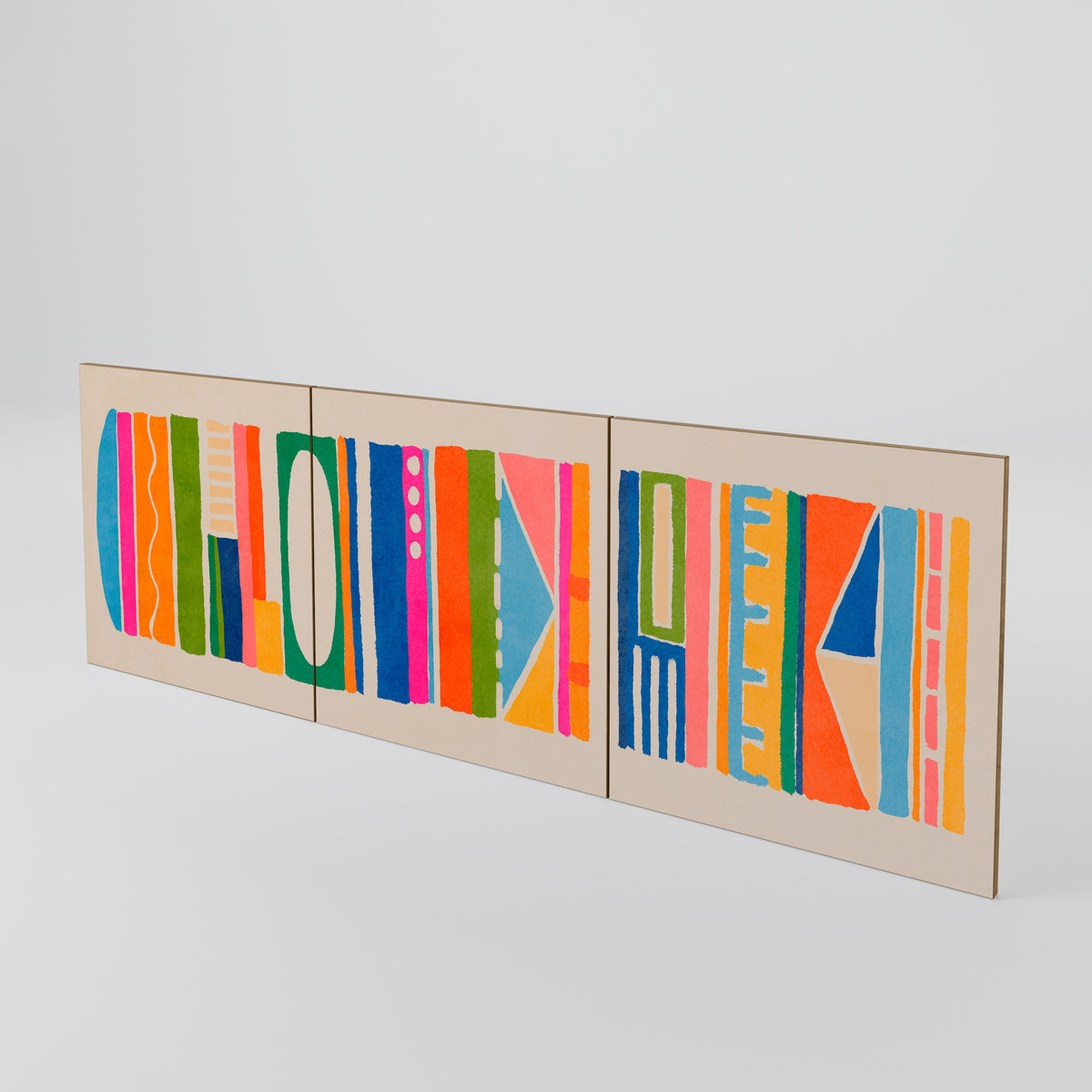 GEOMETRIC SHINE Sada 3 ks dvířek ke komodě