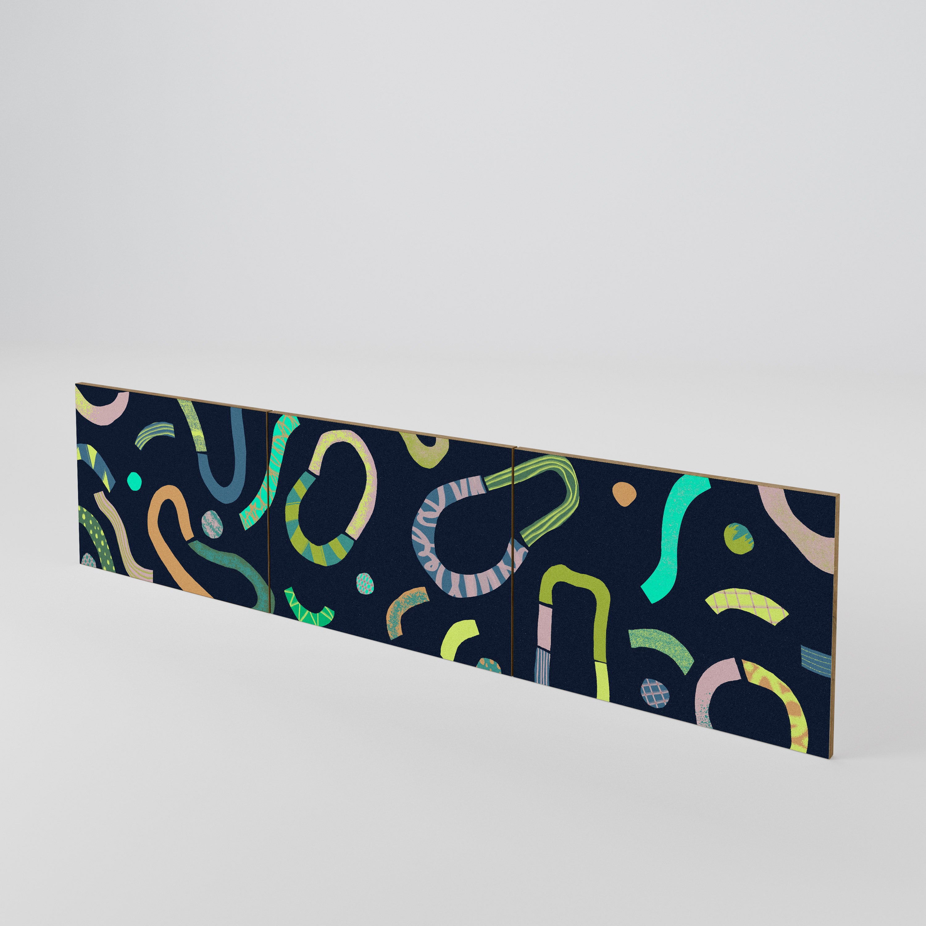 CONTRAST DANCE Juego de 3 puertas para mueble de TV