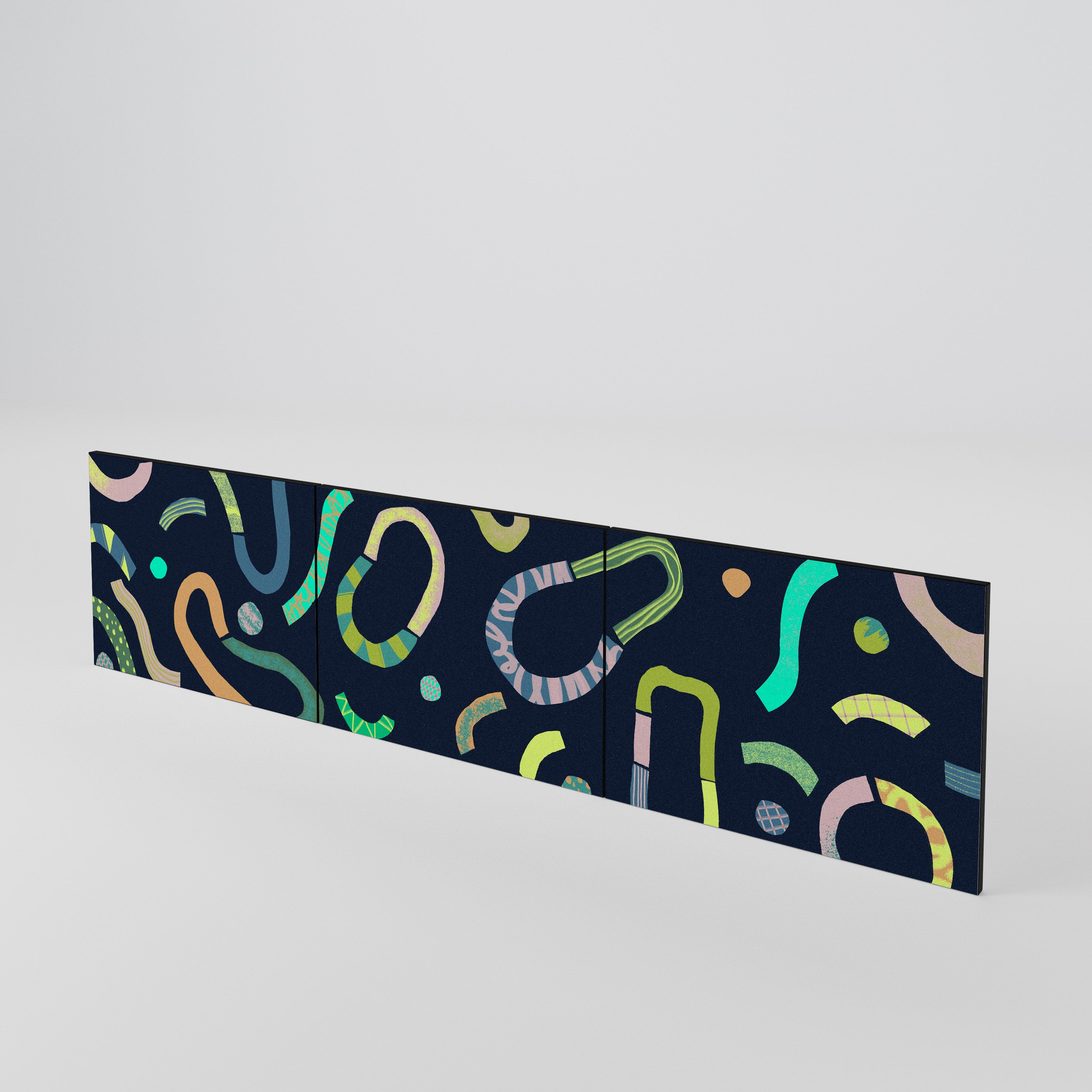 CONTRAST DANCE 3-teiliges TV-Lowboard Tür-Set