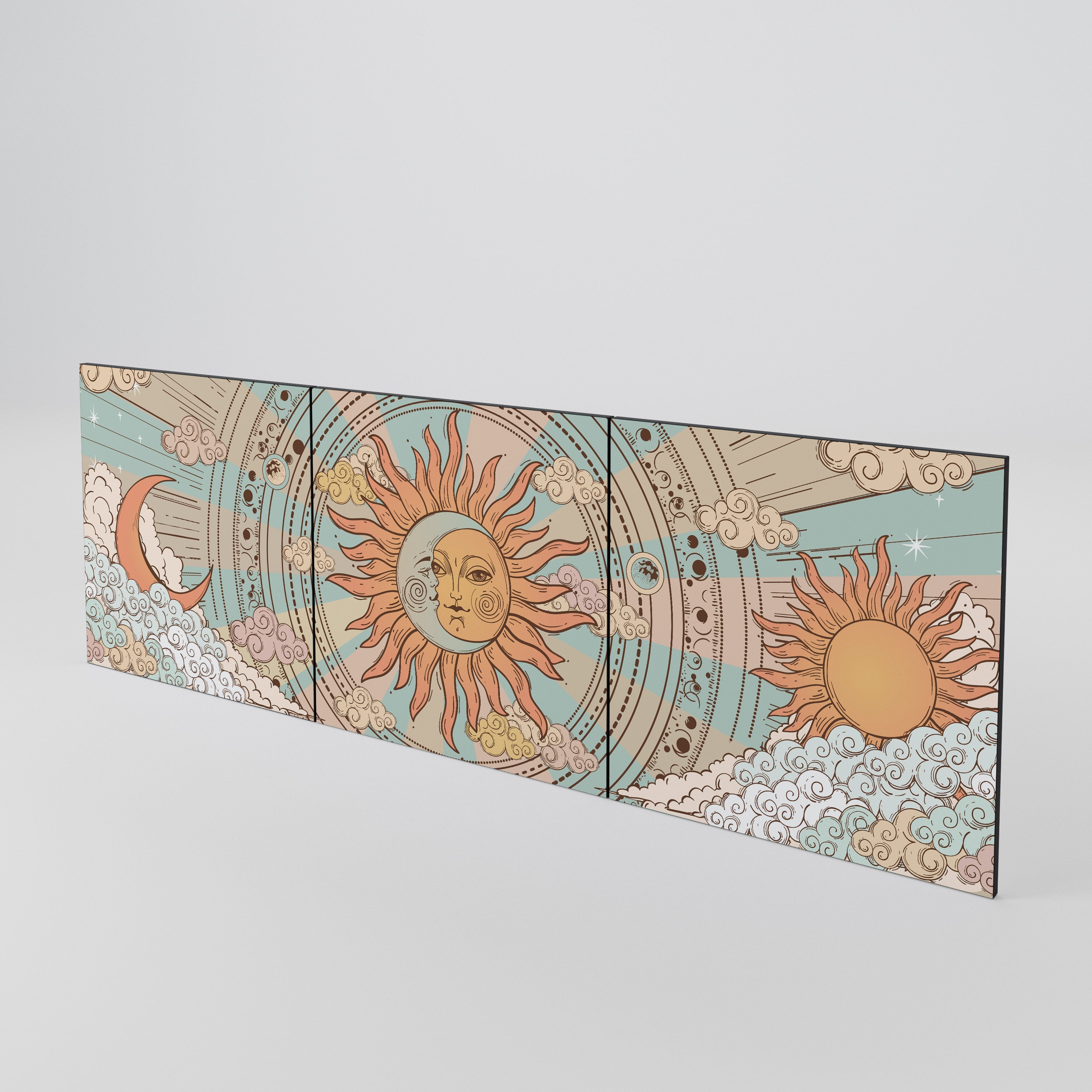 MYSTICAL STRUCTURE 3-Piece Sideboard Door Set