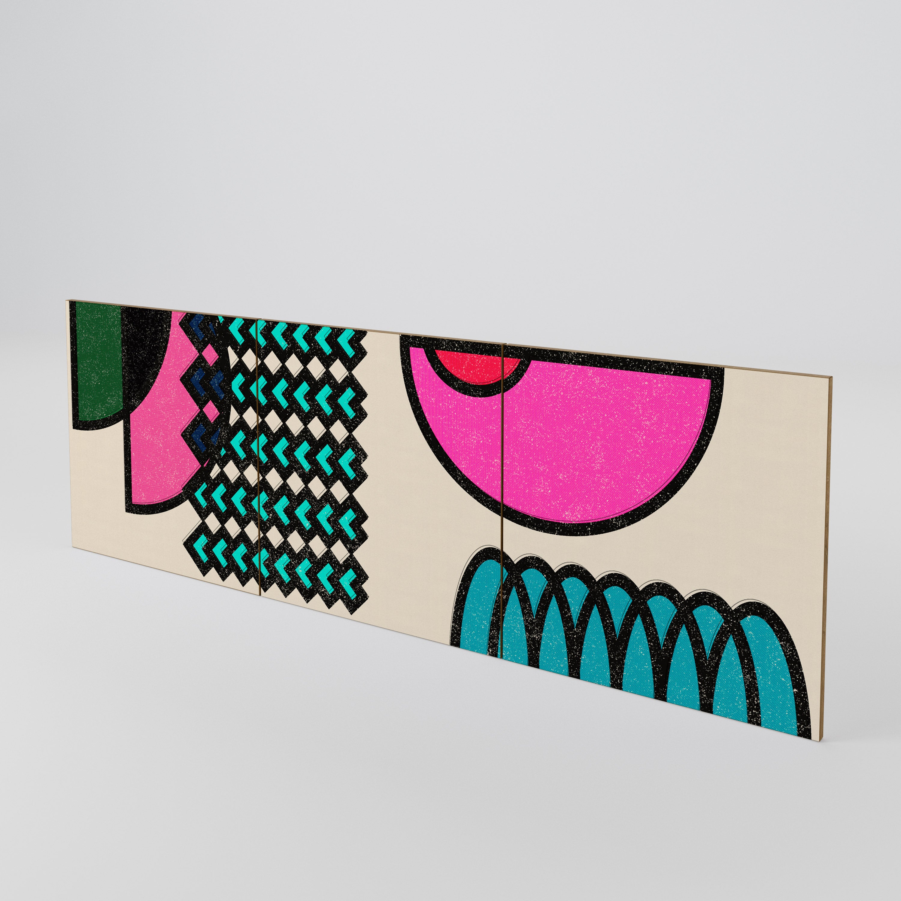 GEOMETRIC RHAPSODY 3-Piece Sideboard Door Set