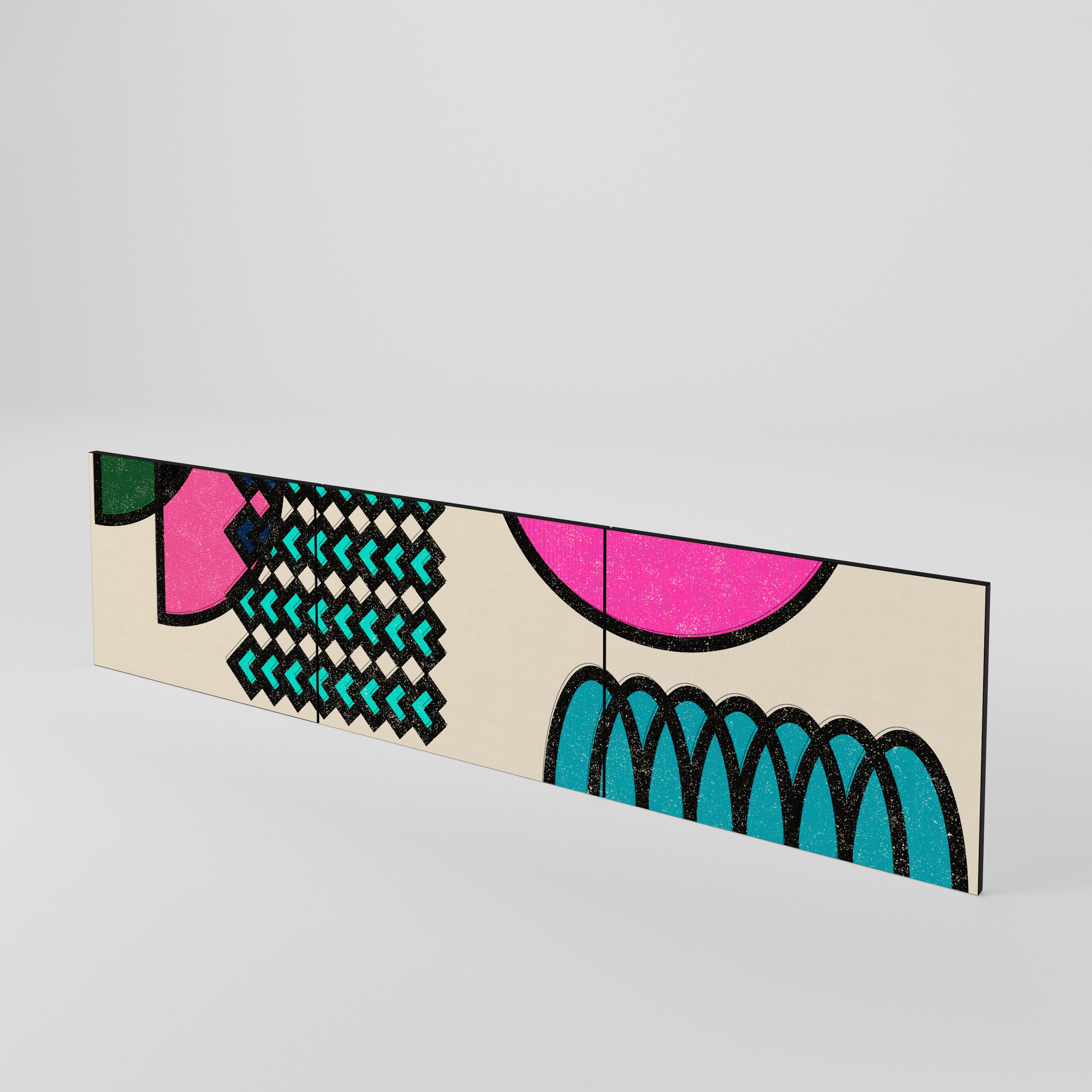 GEOMETRIC RHAPSODY 3-teiliges TV-Lowboard Tür-Set