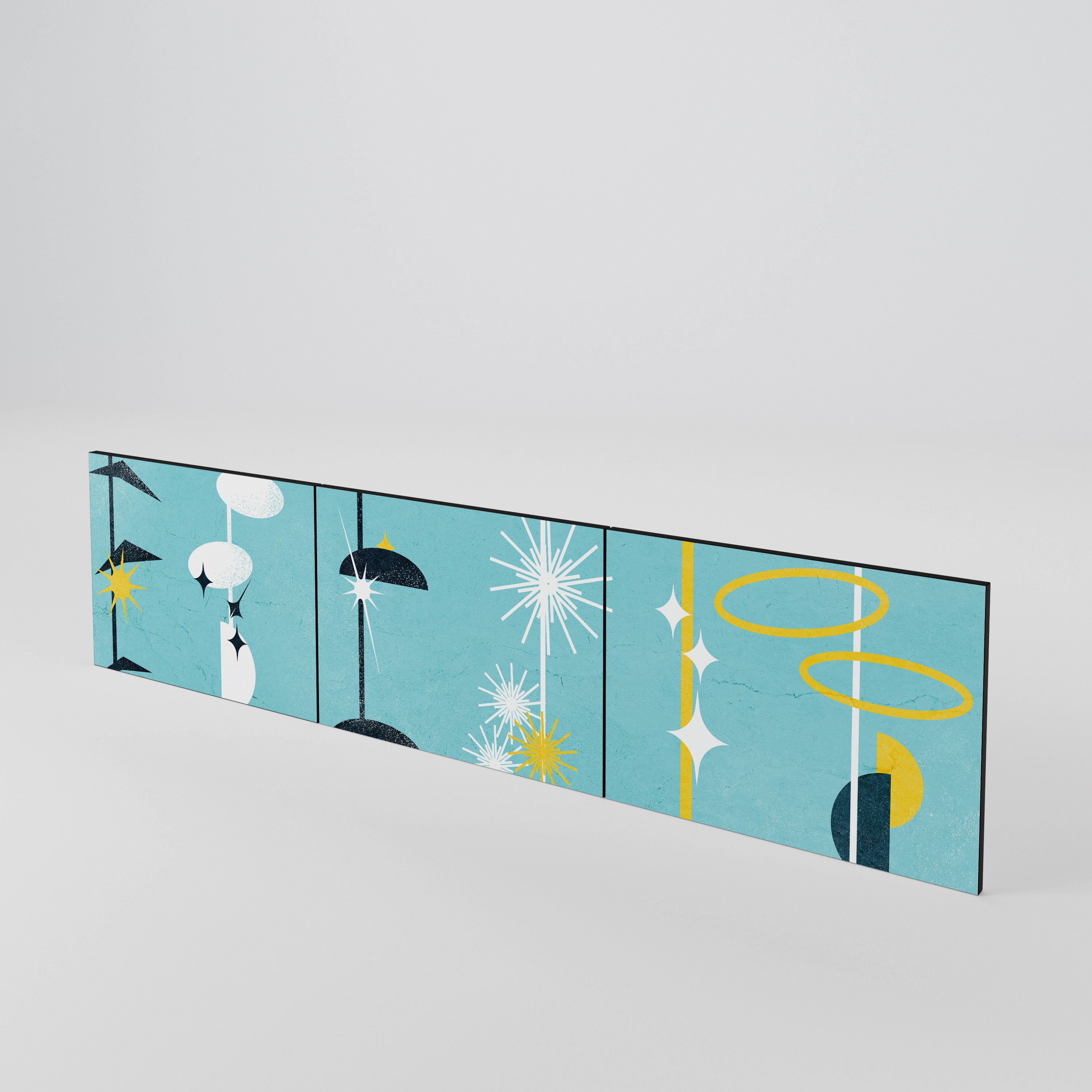 PATHS TO HAPPINESS 3-Piece TV Cabinet Door Set