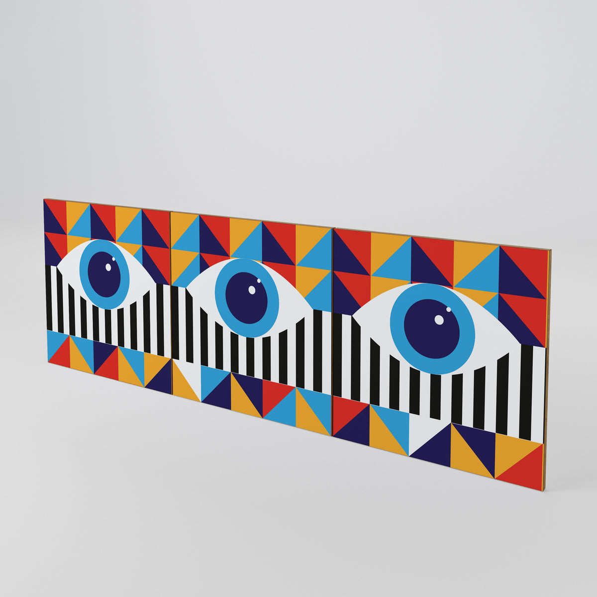 ABSTRACTION AND GEOMETRY Set di 3 ante per madia