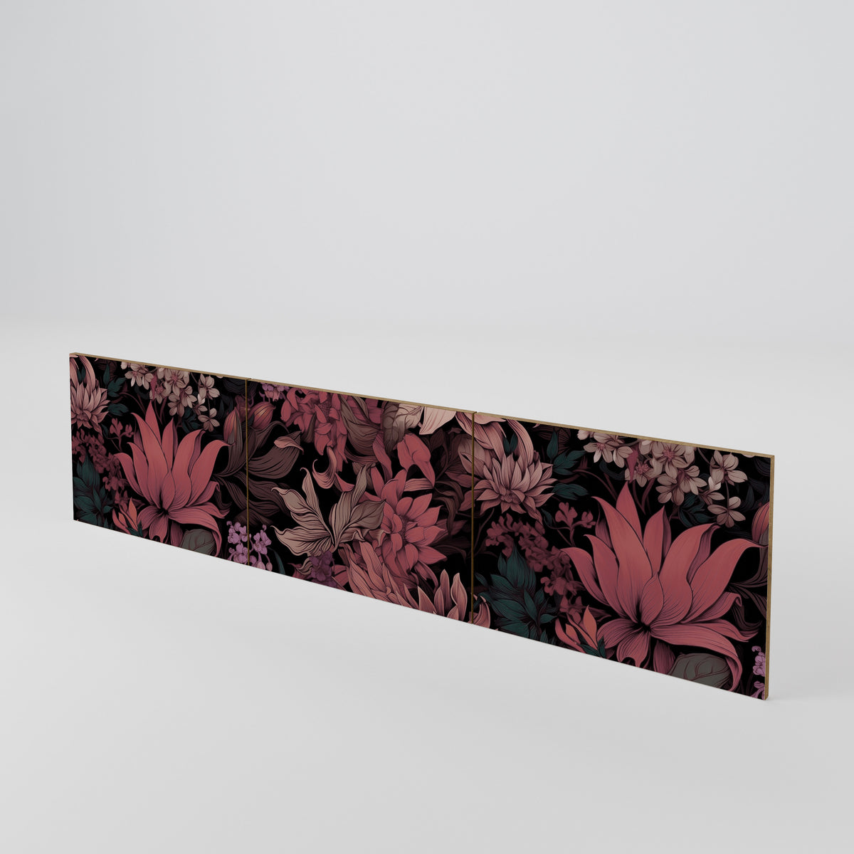 FLORAL WHISPER Juego de 3 puertas para mueble de TV