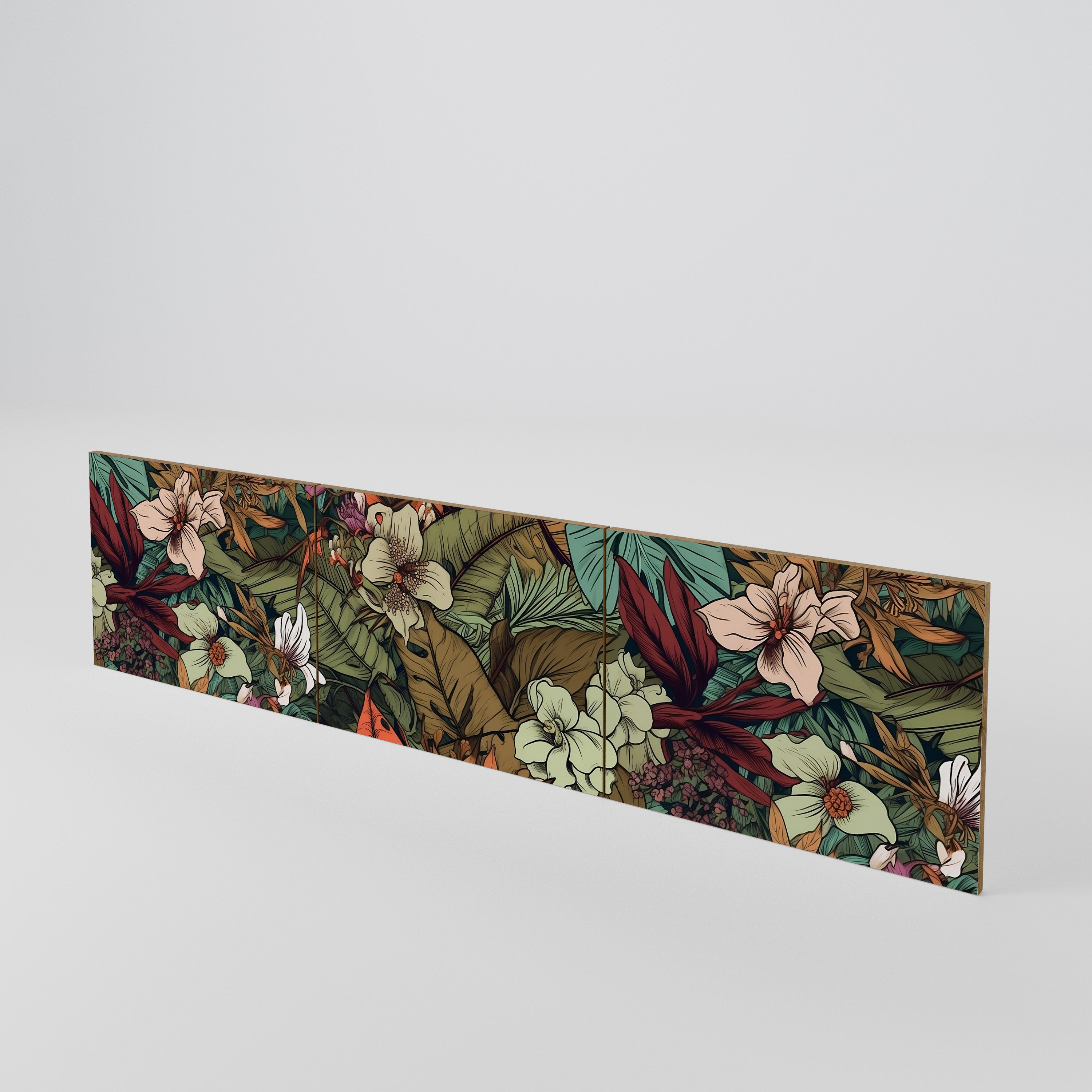 BOTANICAL EMERGENCE 3-teiliges TV-Lowboard Tür-Set