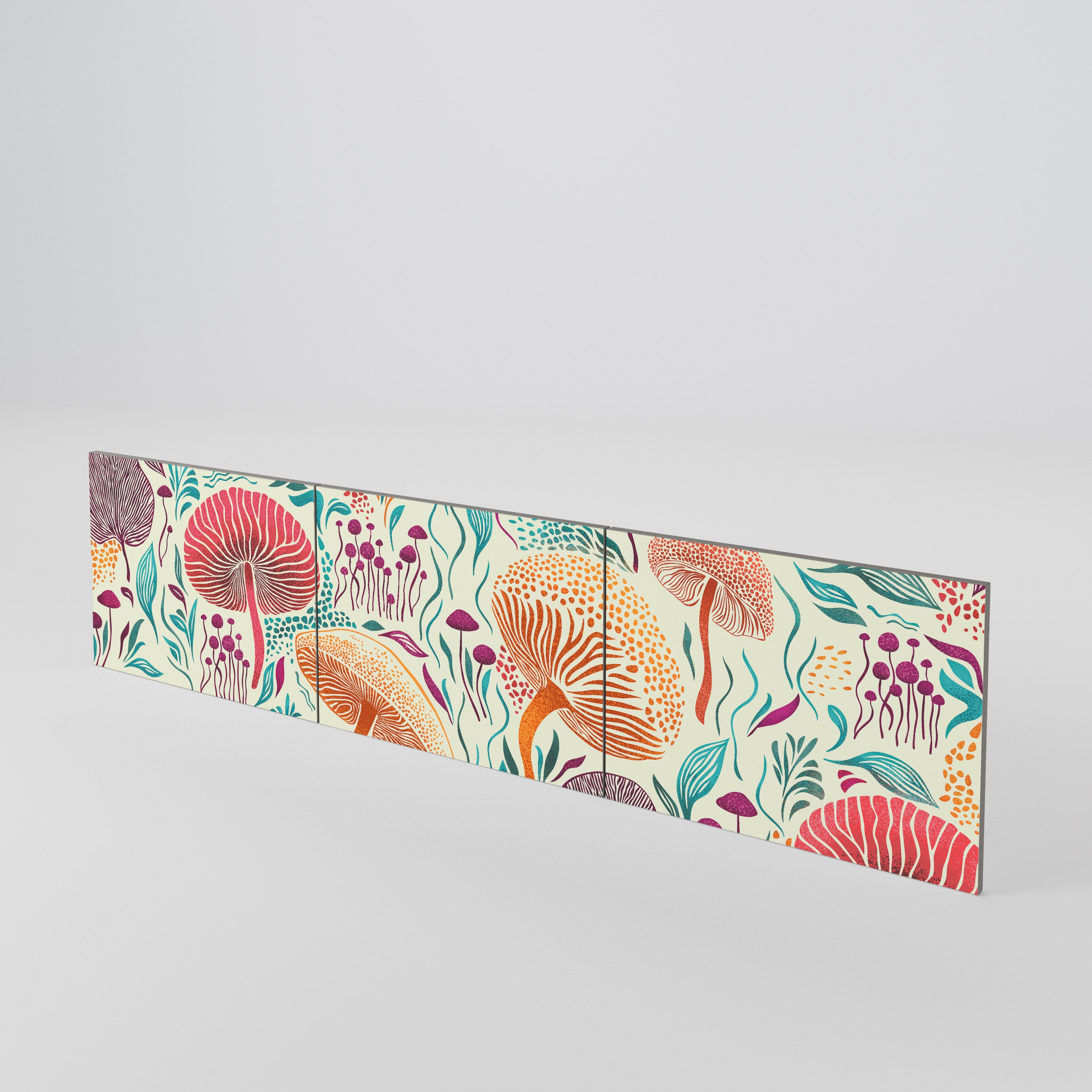 FUNGUS FANTASY Juego de 3 puertas para mueble de TV