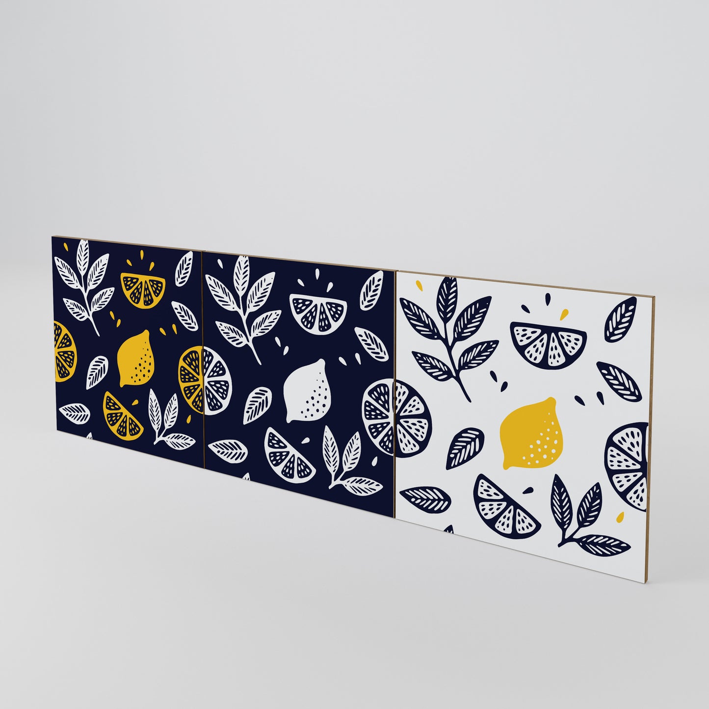 CITRUS BLACK AND WHITE Conjunto de 3 Portas para Aparador