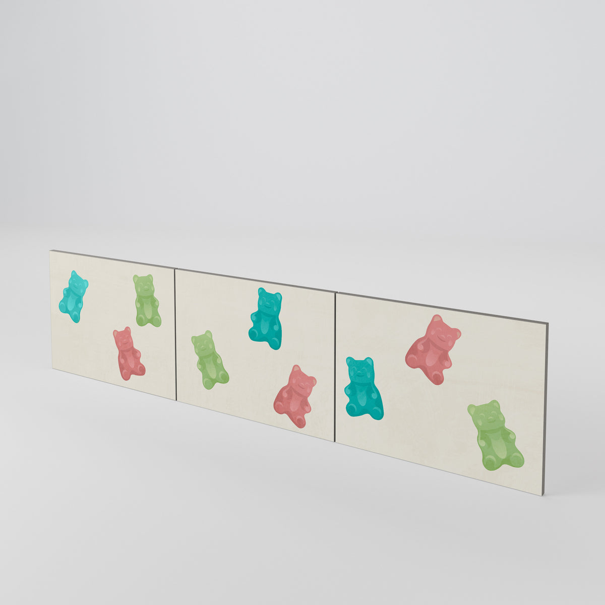 GUMMY BEARS Luckset med 3 dörrar till TV-bänk