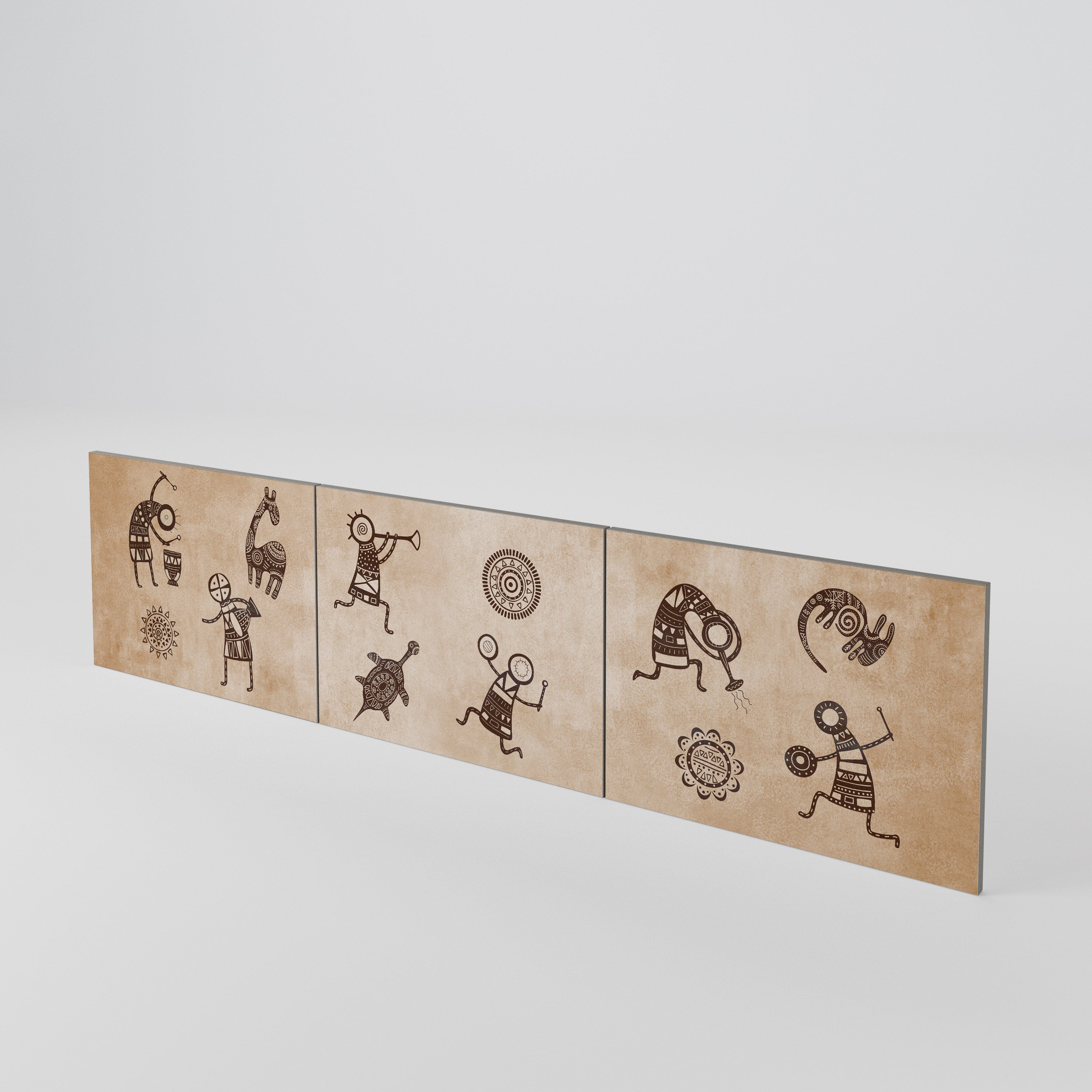 AFRICAN STYLE Conjunto de 3 Portas para Móvel de TV