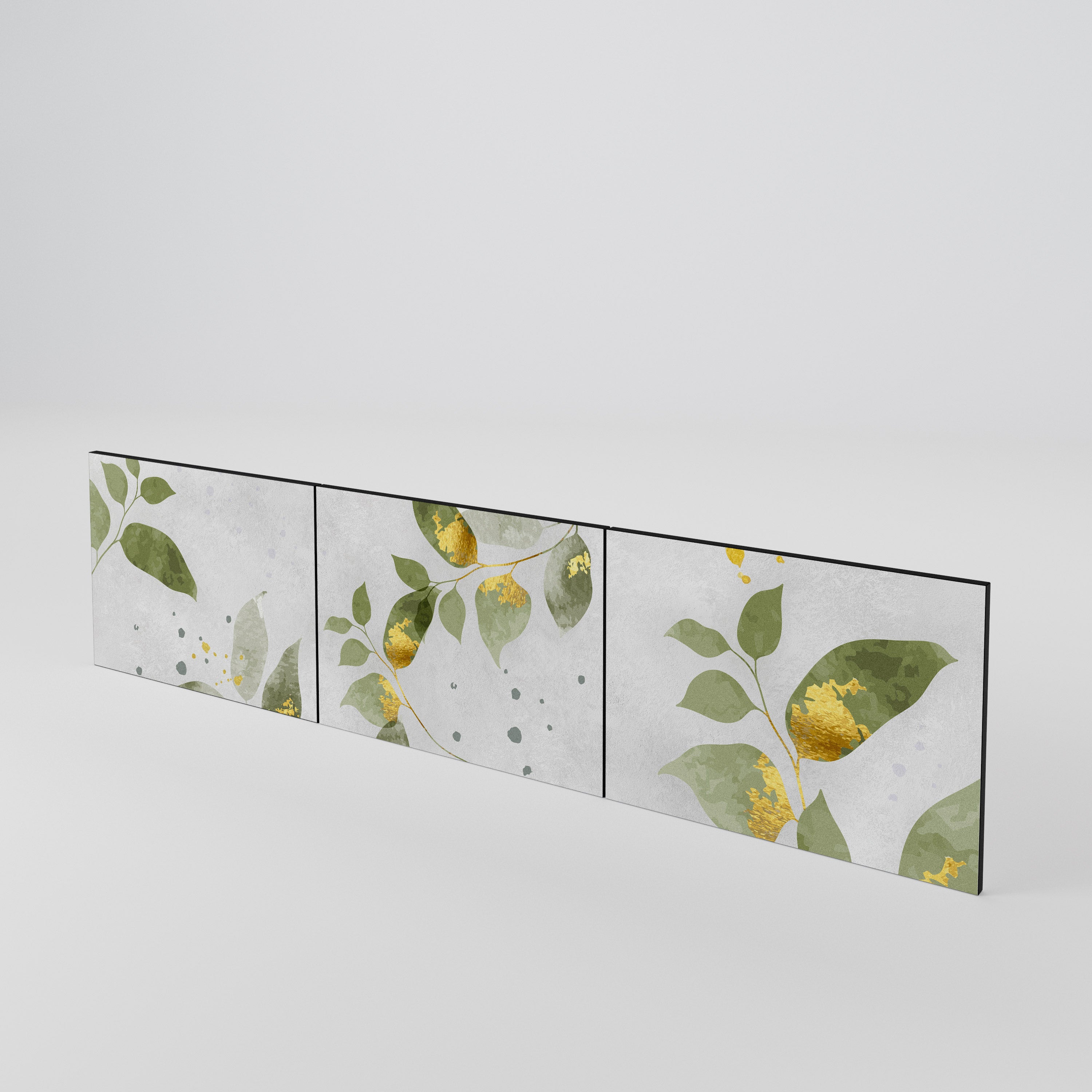 ELEGANT BOTANICS Conjunto de 3 Portas para Móvel de TV