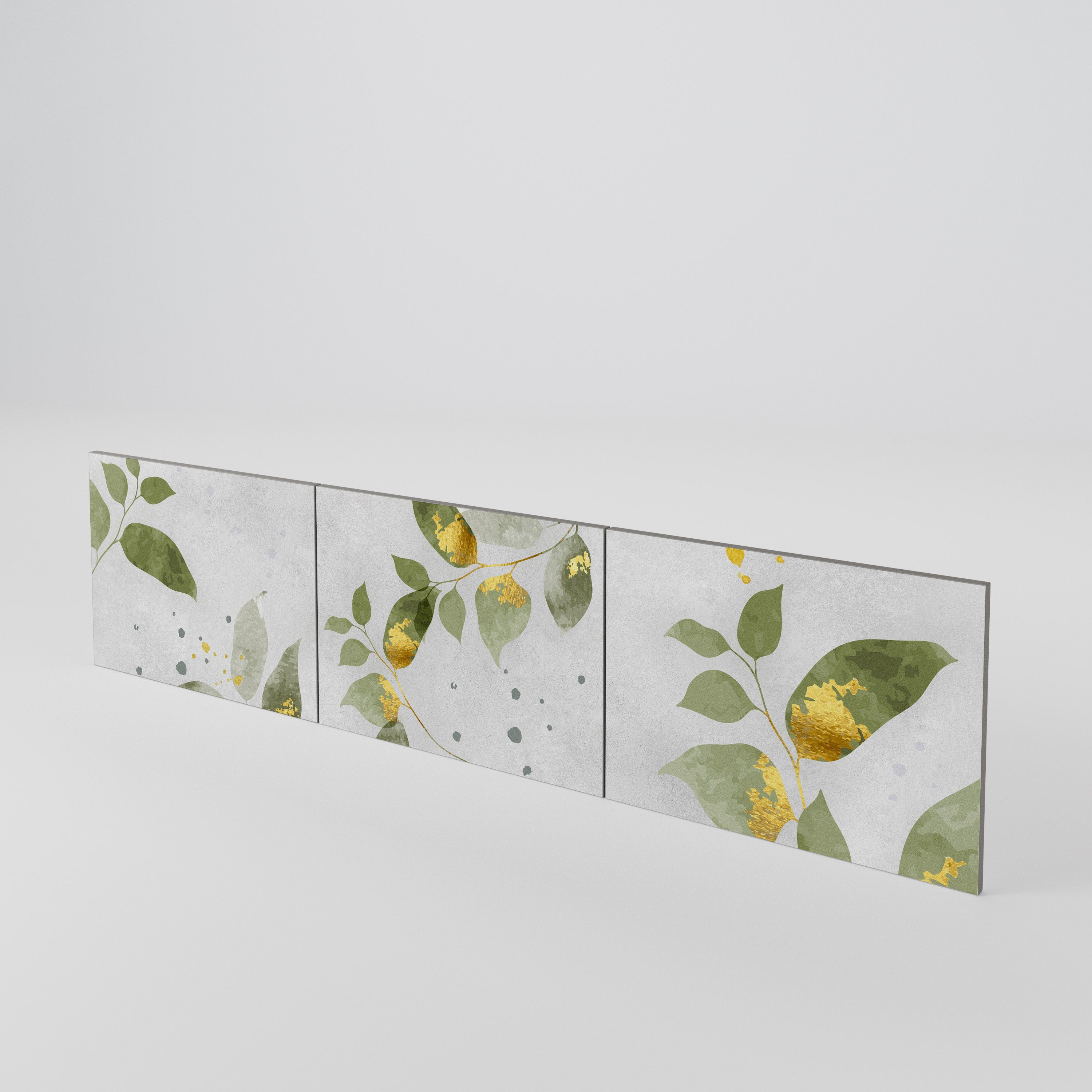ELEGANT BOTANICS Conjunto de 3 Portas para Móvel de TV