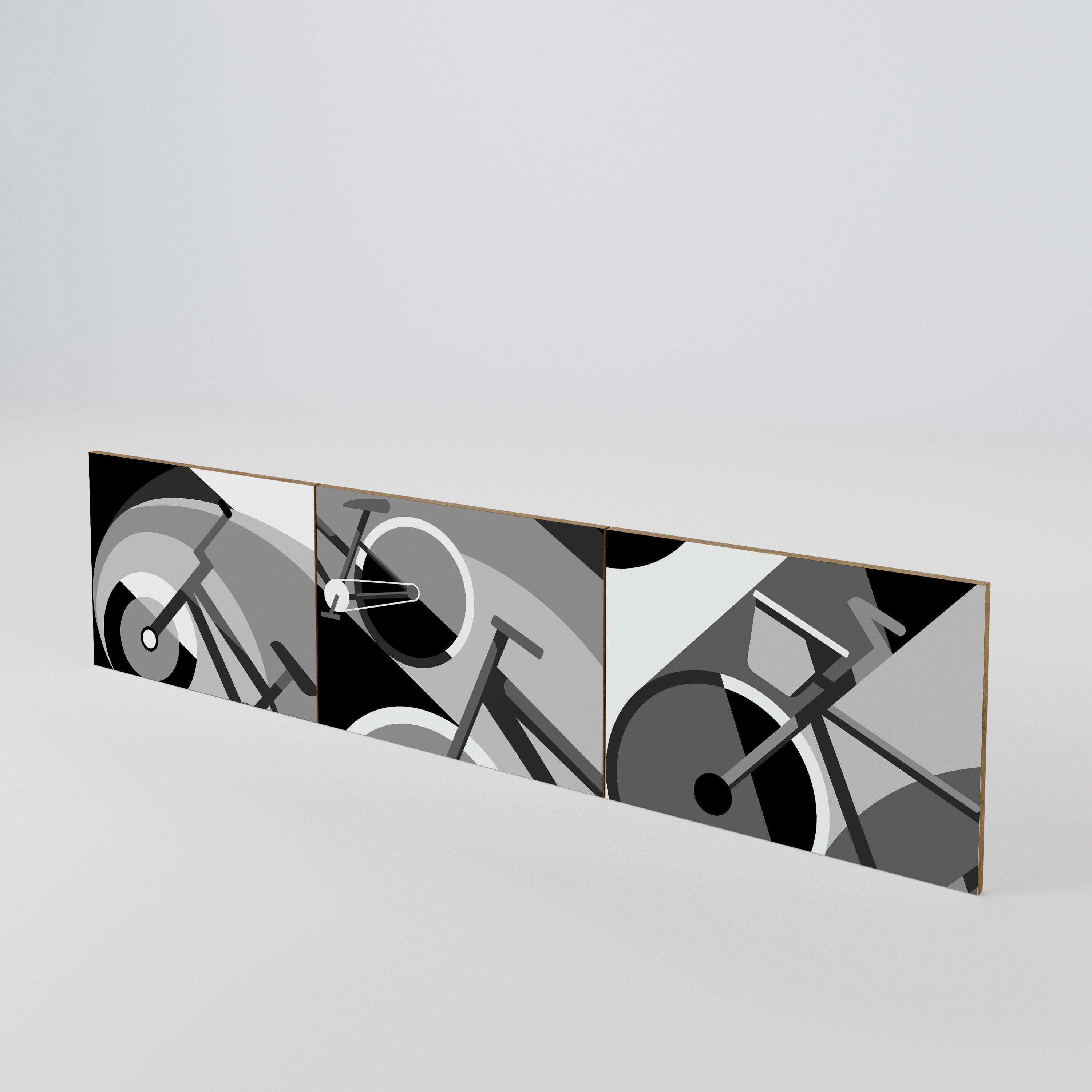 BIKE ENERGY Conjunto de 3 Portas para Móvel de TV