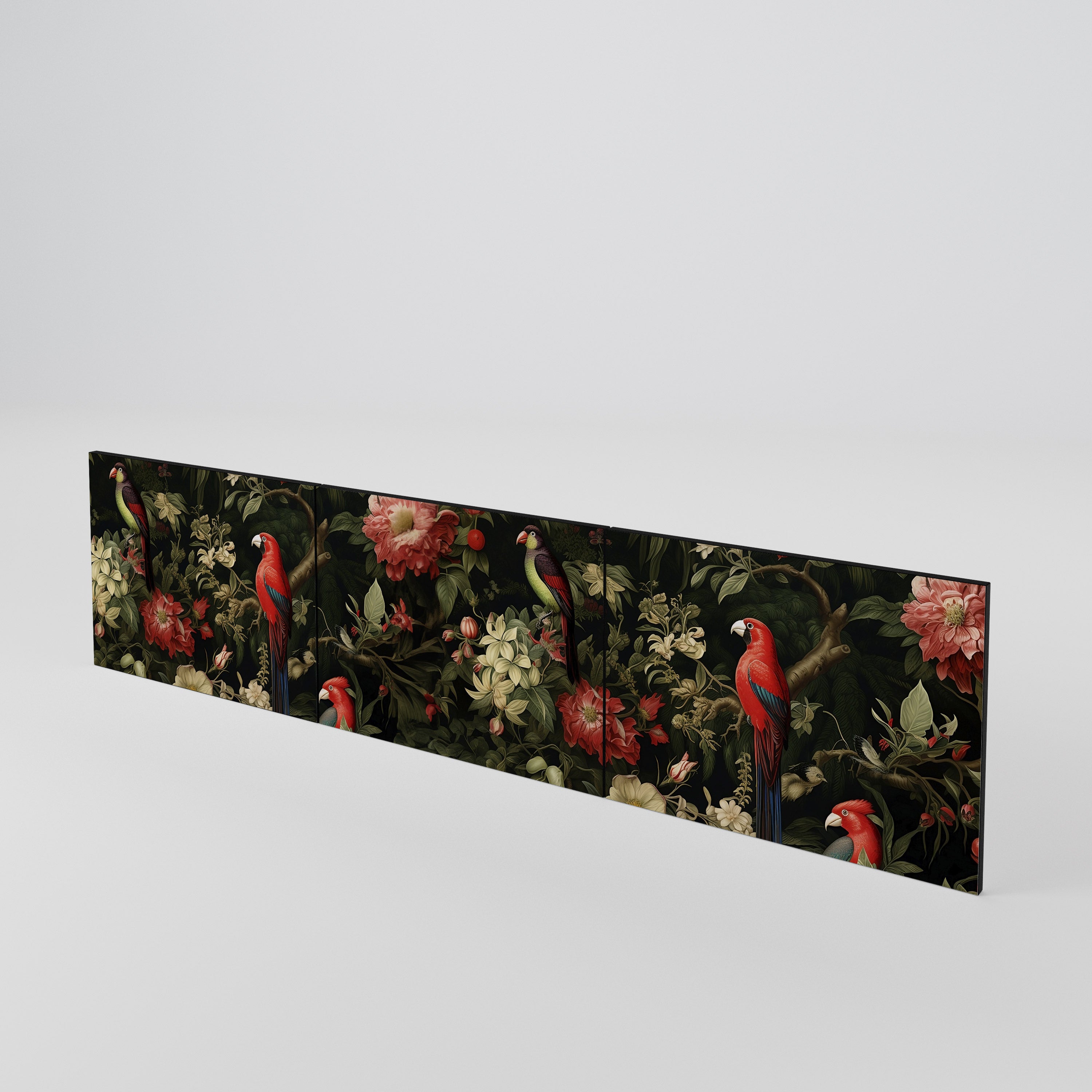 FLORAL FANTASIA Juego de 3 puertas para mueble de TV
