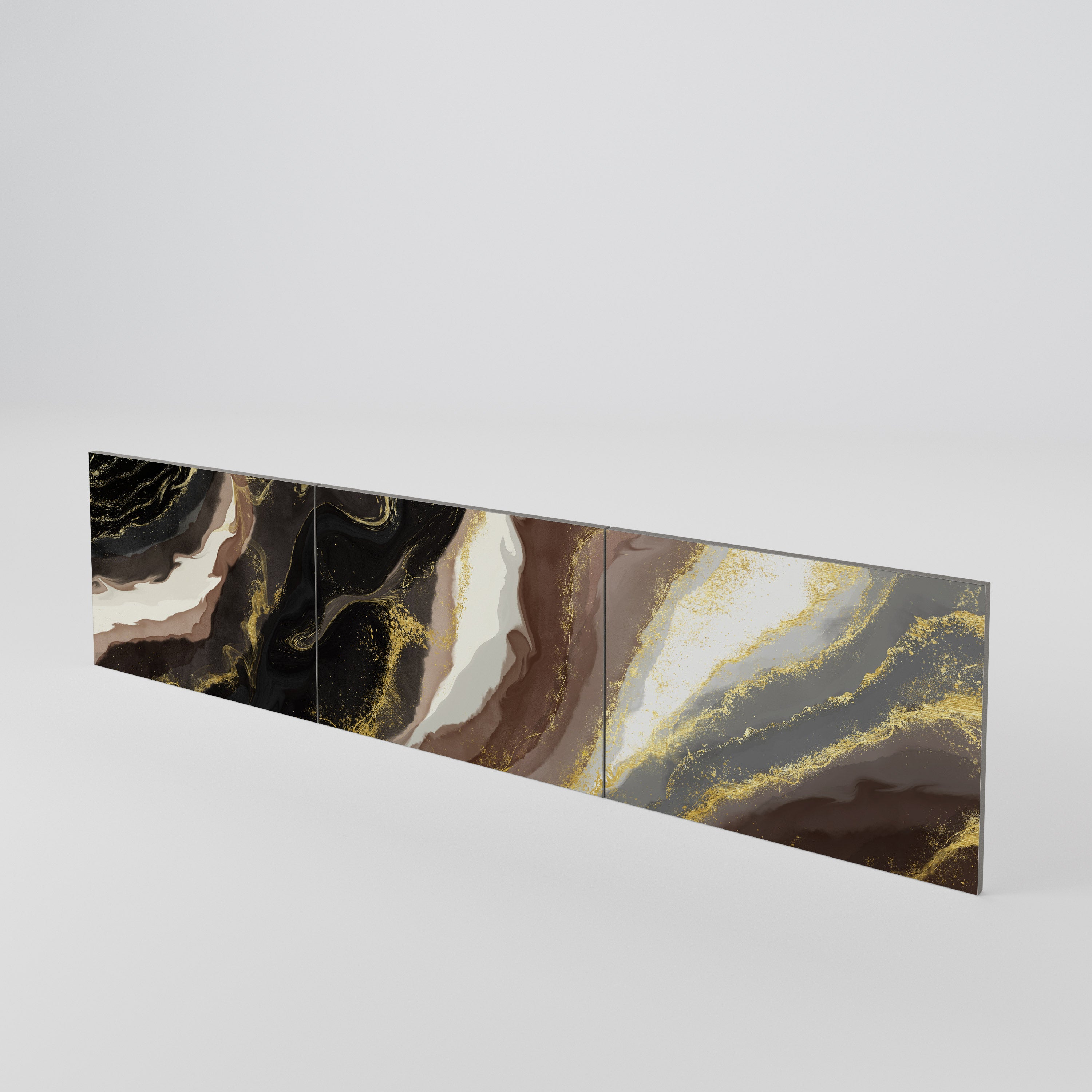 GOLD DUST Juego de 3 puertas para mueble de TV