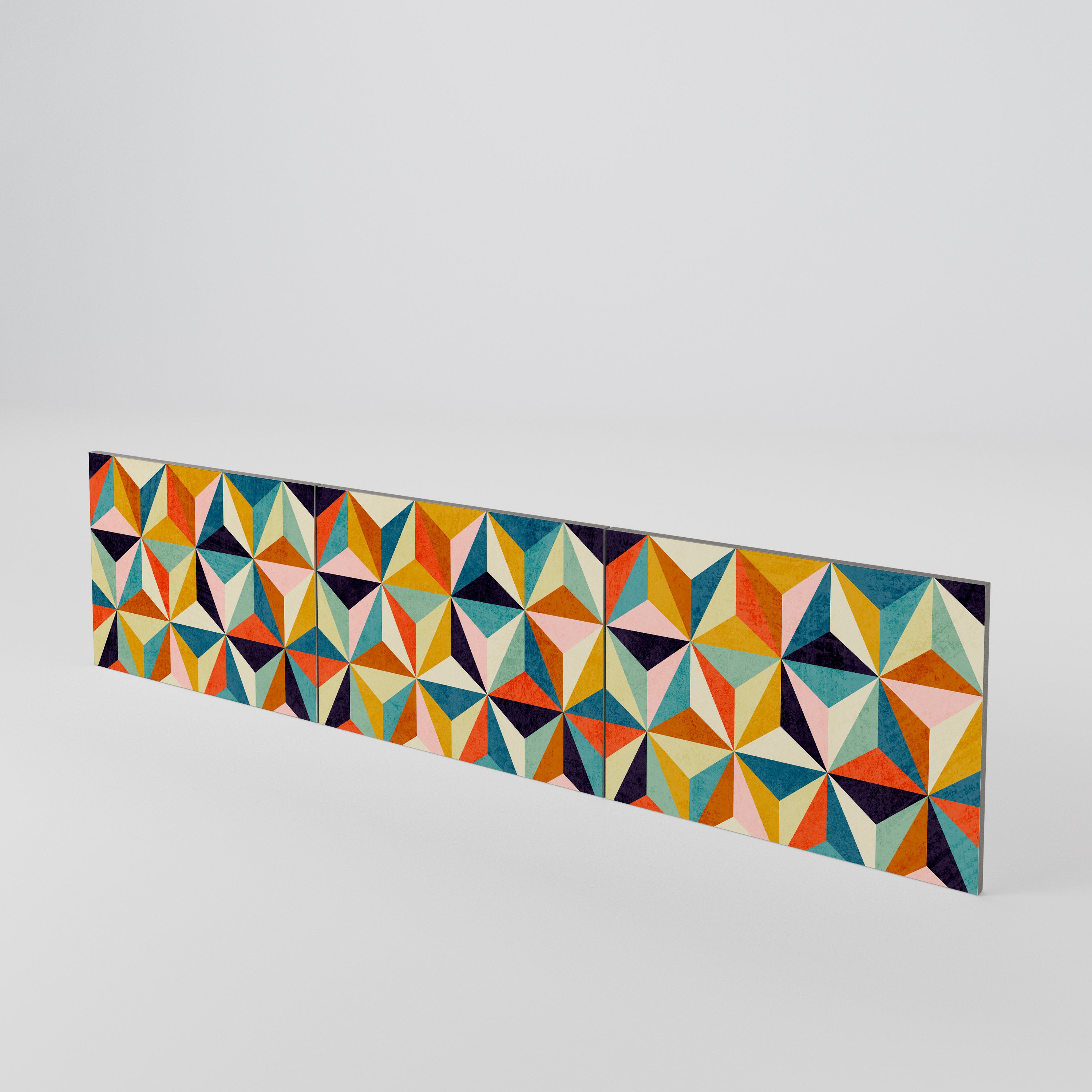 TESSELATE TREASURES Juego de 3 puertas para mueble de TV