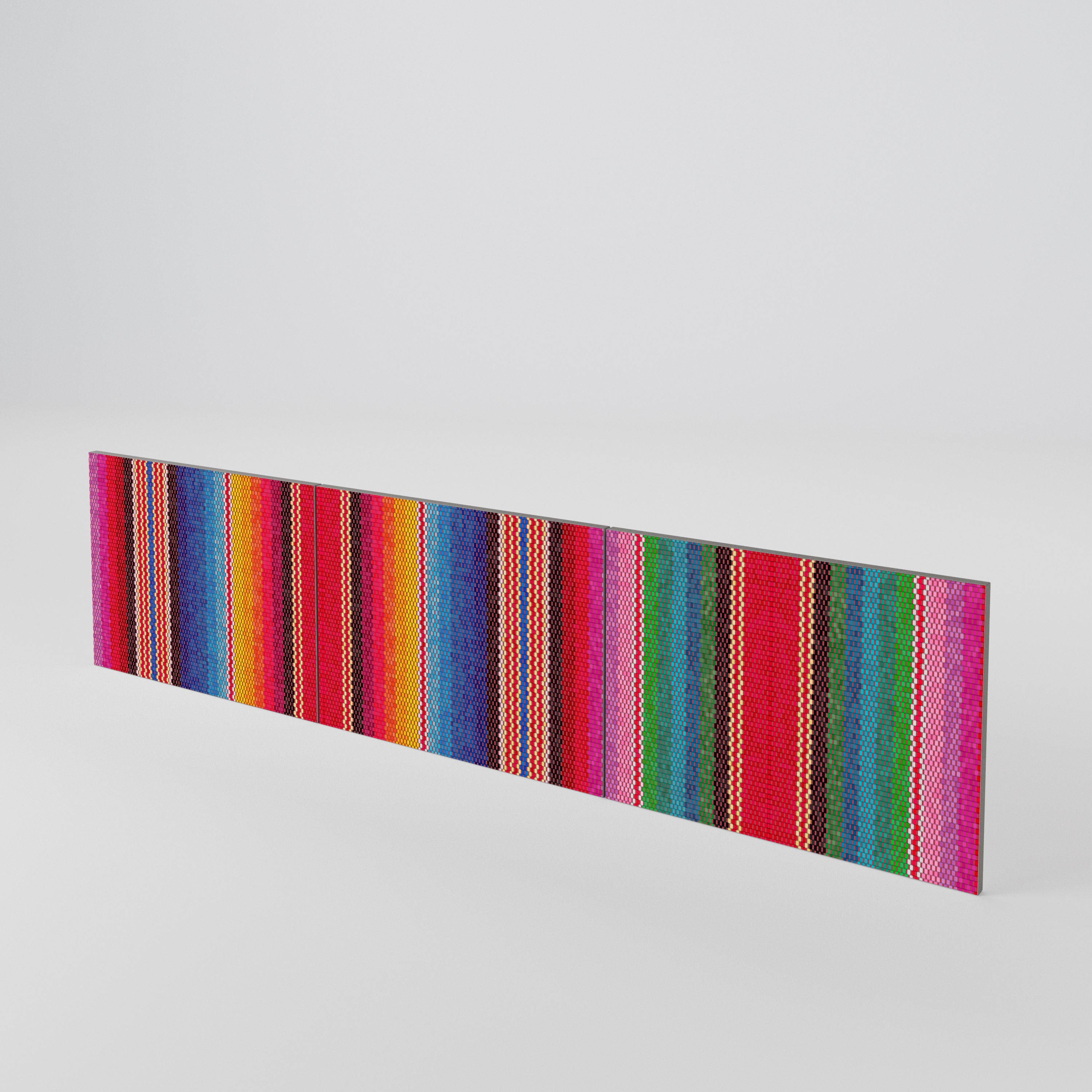 ETHNIC MEXICAN Juego de 3 puertas para mueble de TV