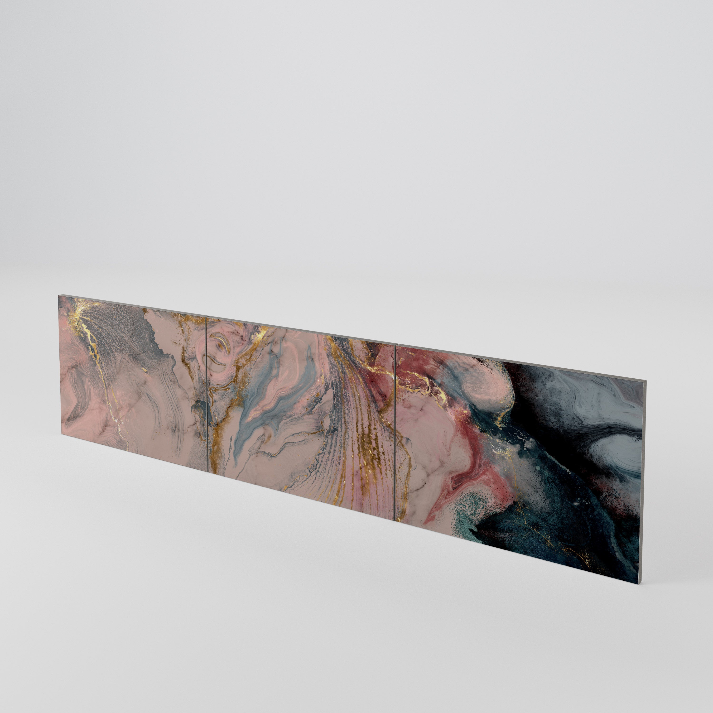 GILDED SWIRLS Juego de 3 puertas para mueble de TV