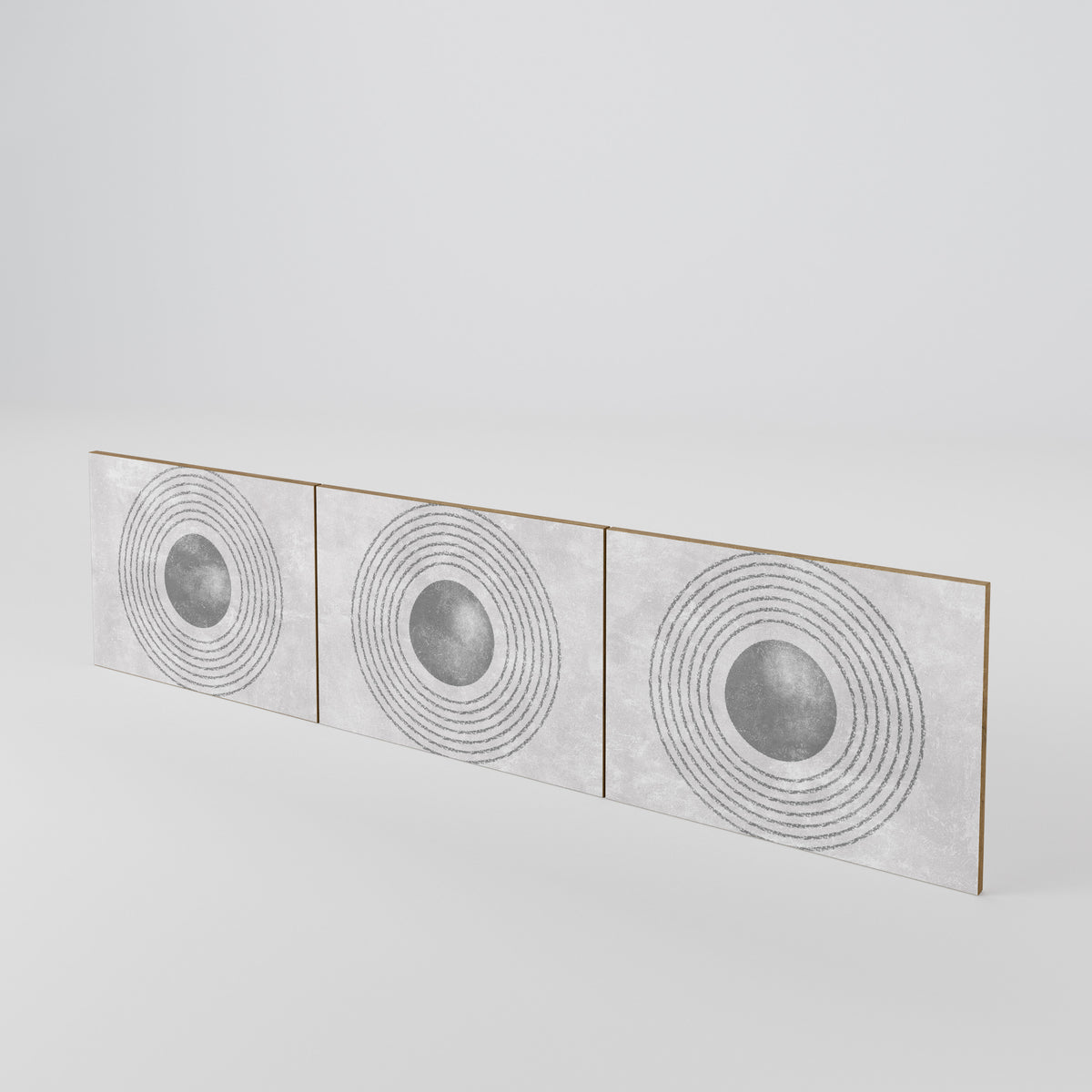 SOLID CIRCLES 3-teiliges TV-Lowboard Tür-Set