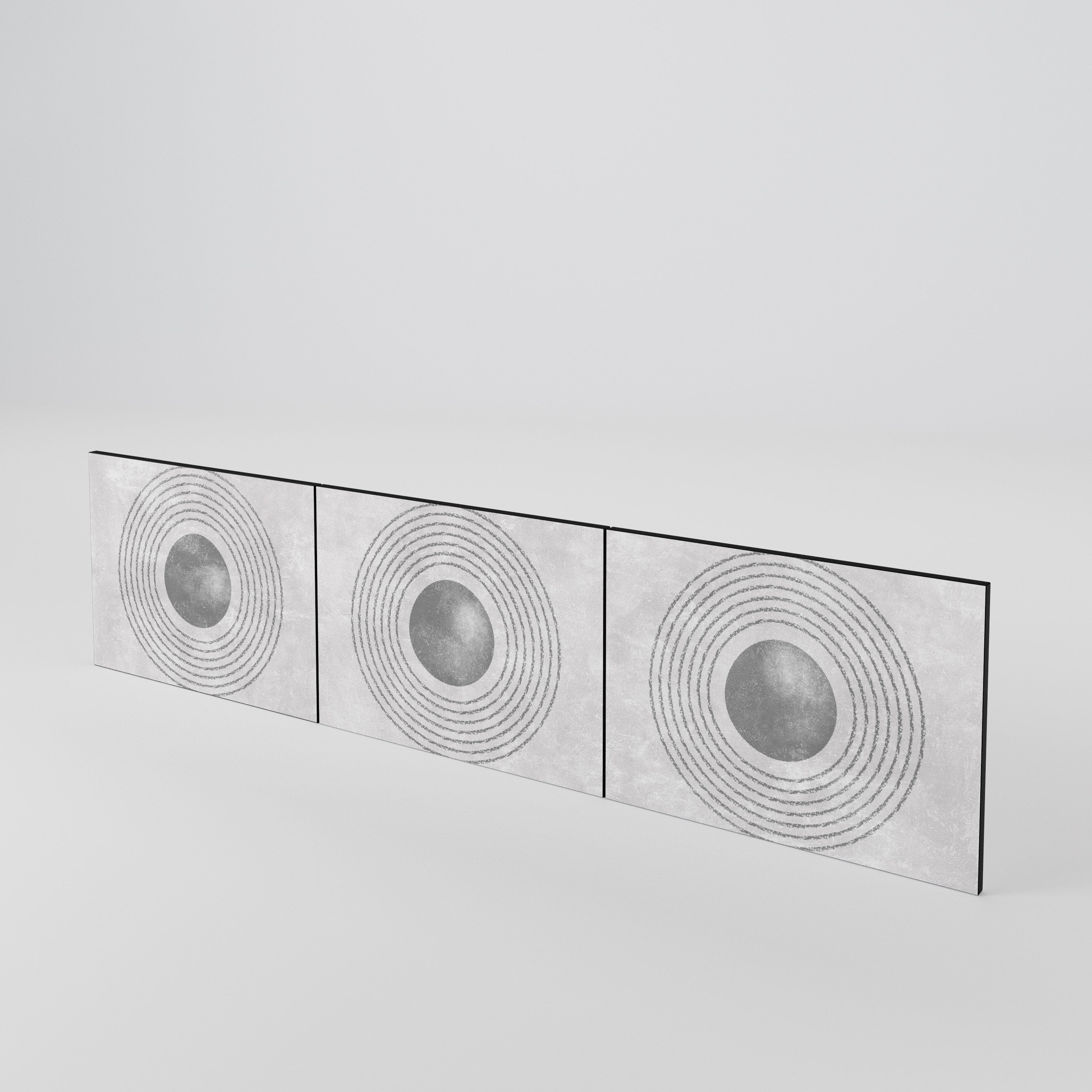 SOLID CIRCLES Σετ 3 τεμαχίων πόρτες για έπιπλο τηλεόρασης