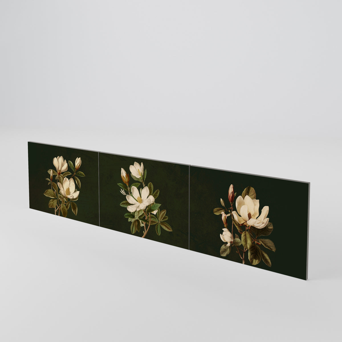 FLORAL NOIR Luckset med 3 dörrar till TV-bänk