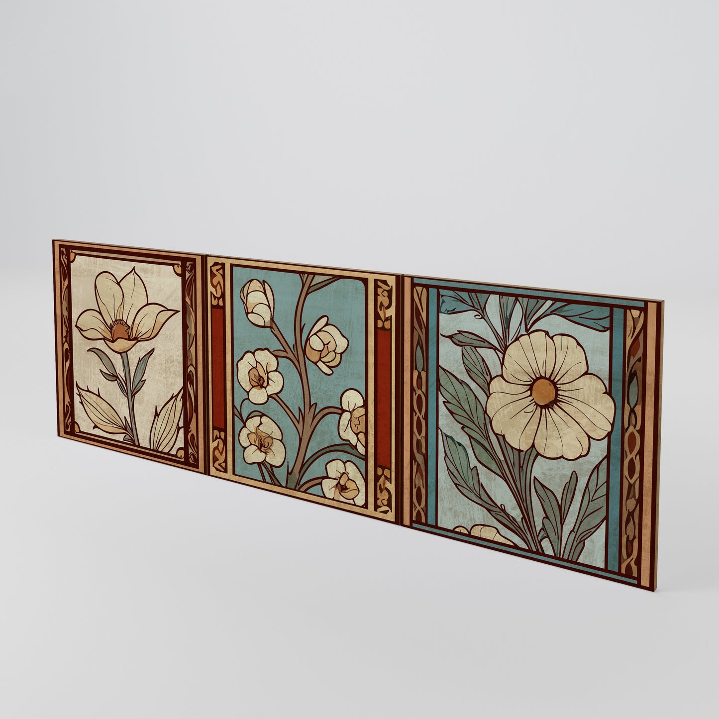 TIMELESS FLORA Set di 3 ante per madia