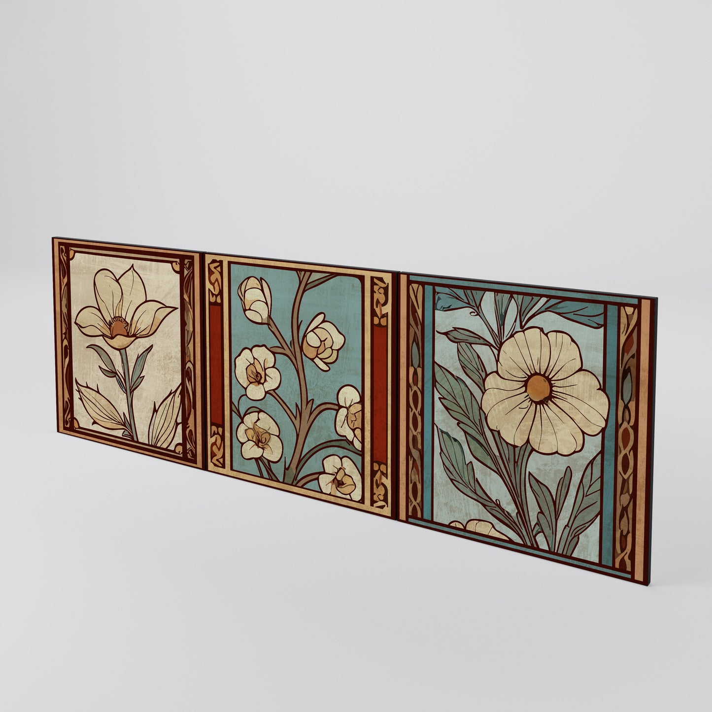 TIMELESS FLORA Set di 3 ante per madia