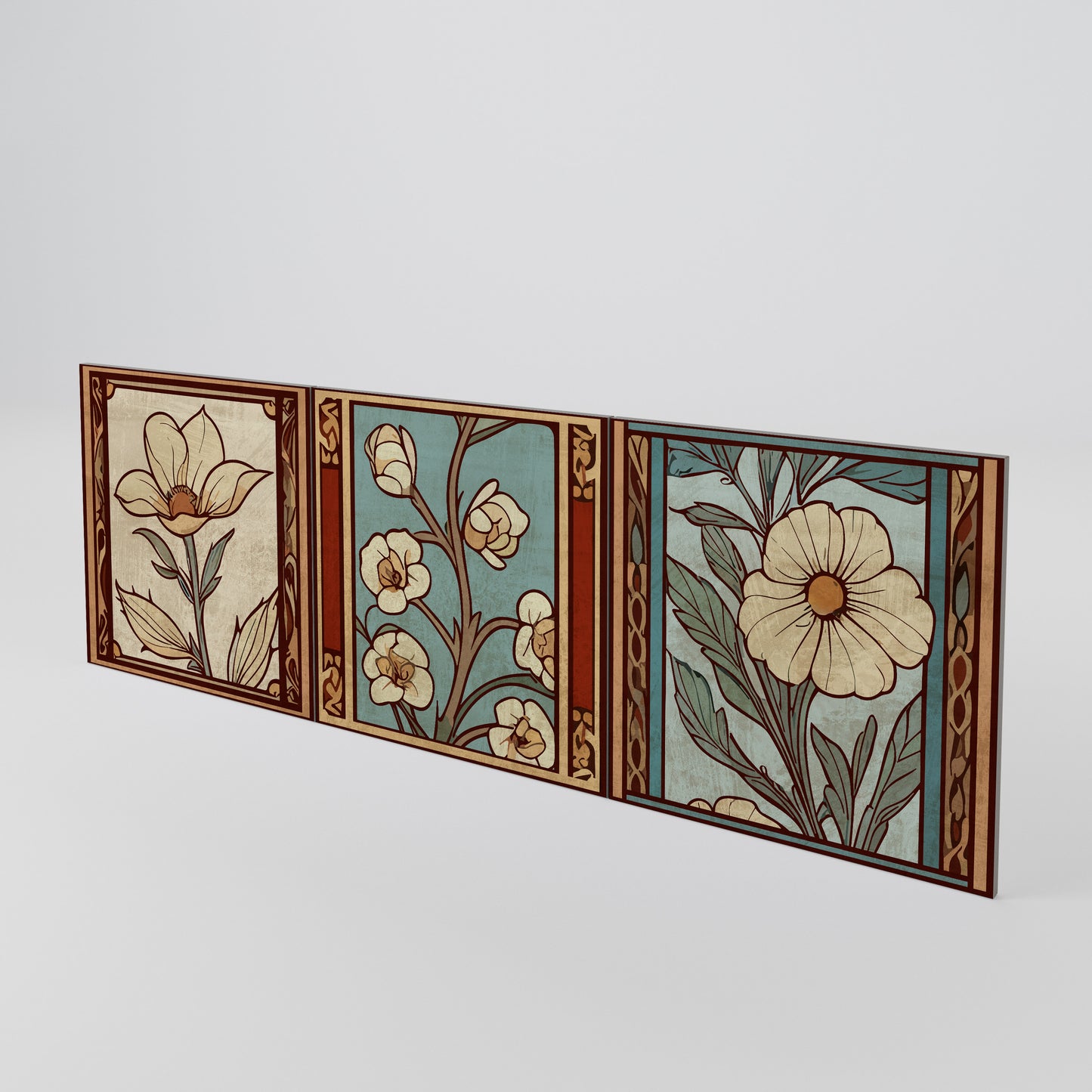 TIMELESS FLORA Set di 3 ante per madia