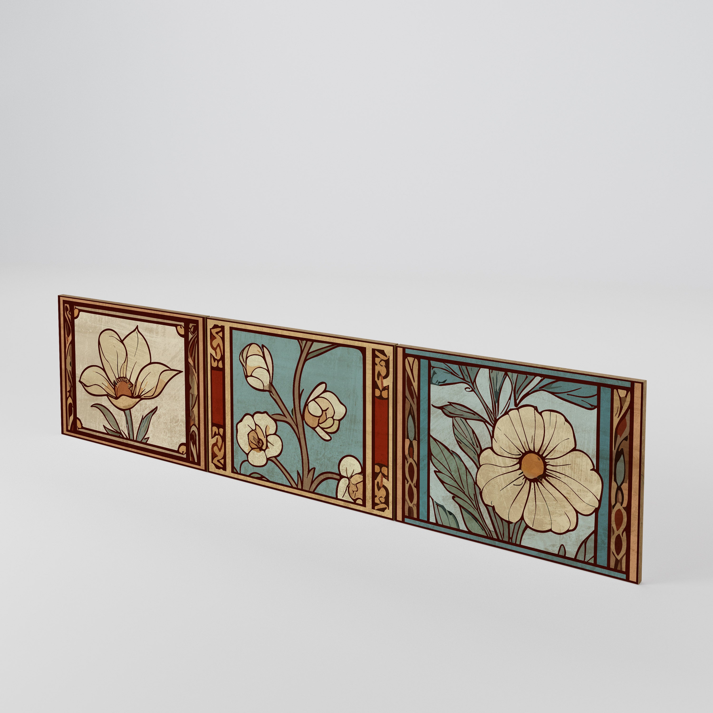 TIMELESS FLORA 3-teiliges TV-Lowboard Tür-Set