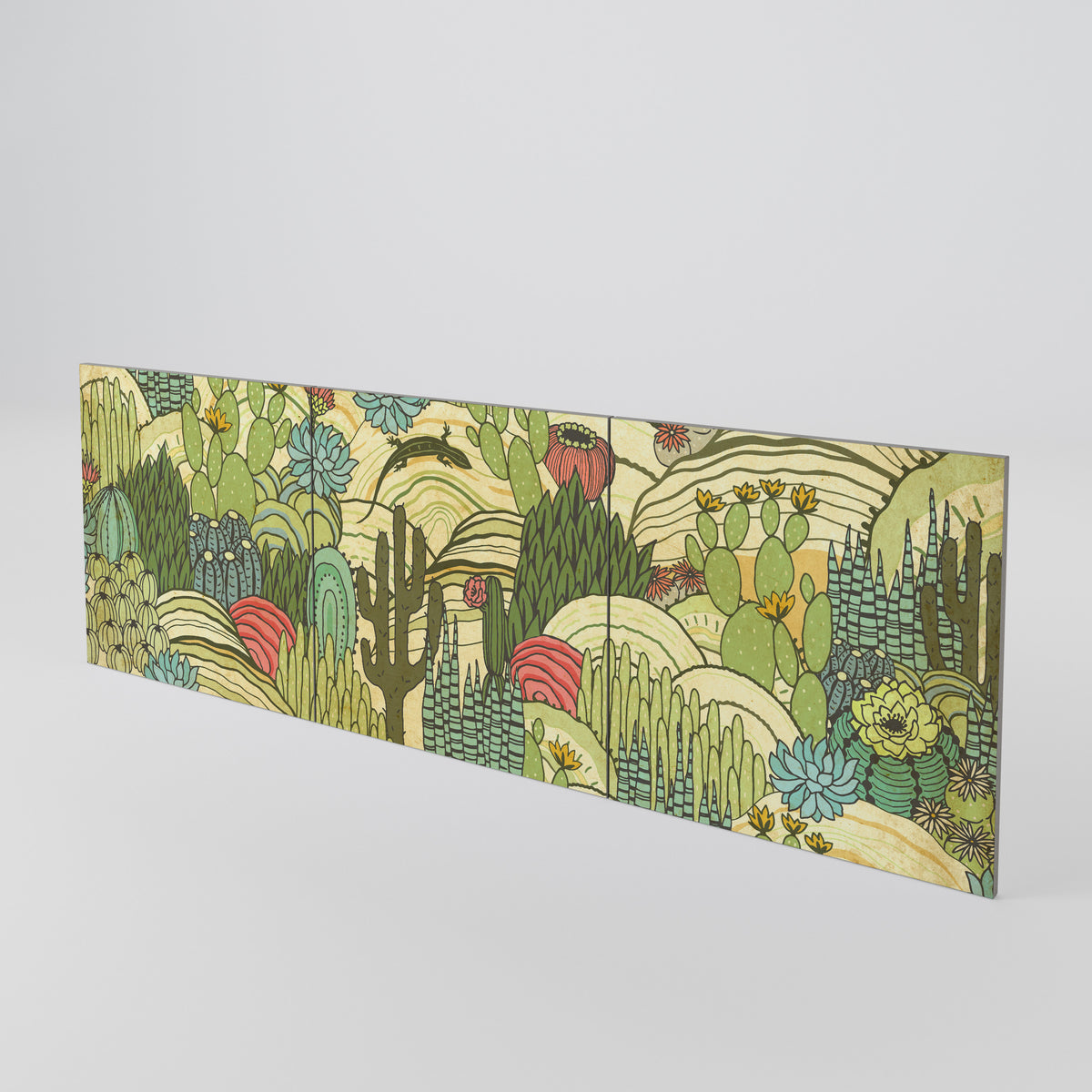SUCCULENTS KALEIDOSCOPE 3-Piece Sideboard Door Set