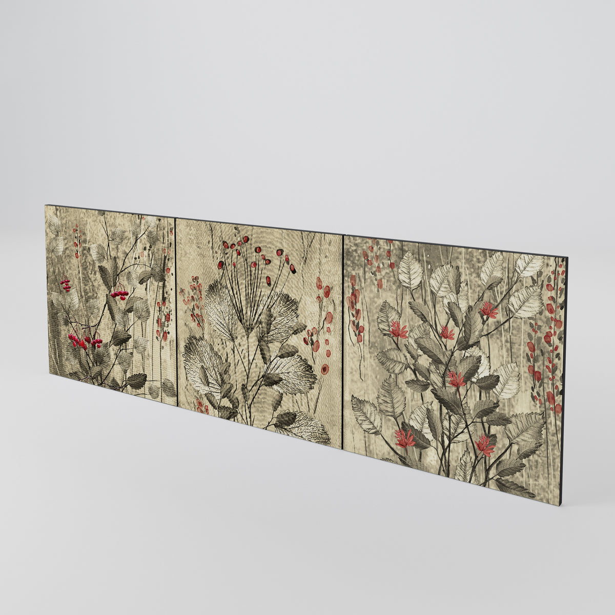 HERBAL GRACE 3-Piece Sideboard Door Set