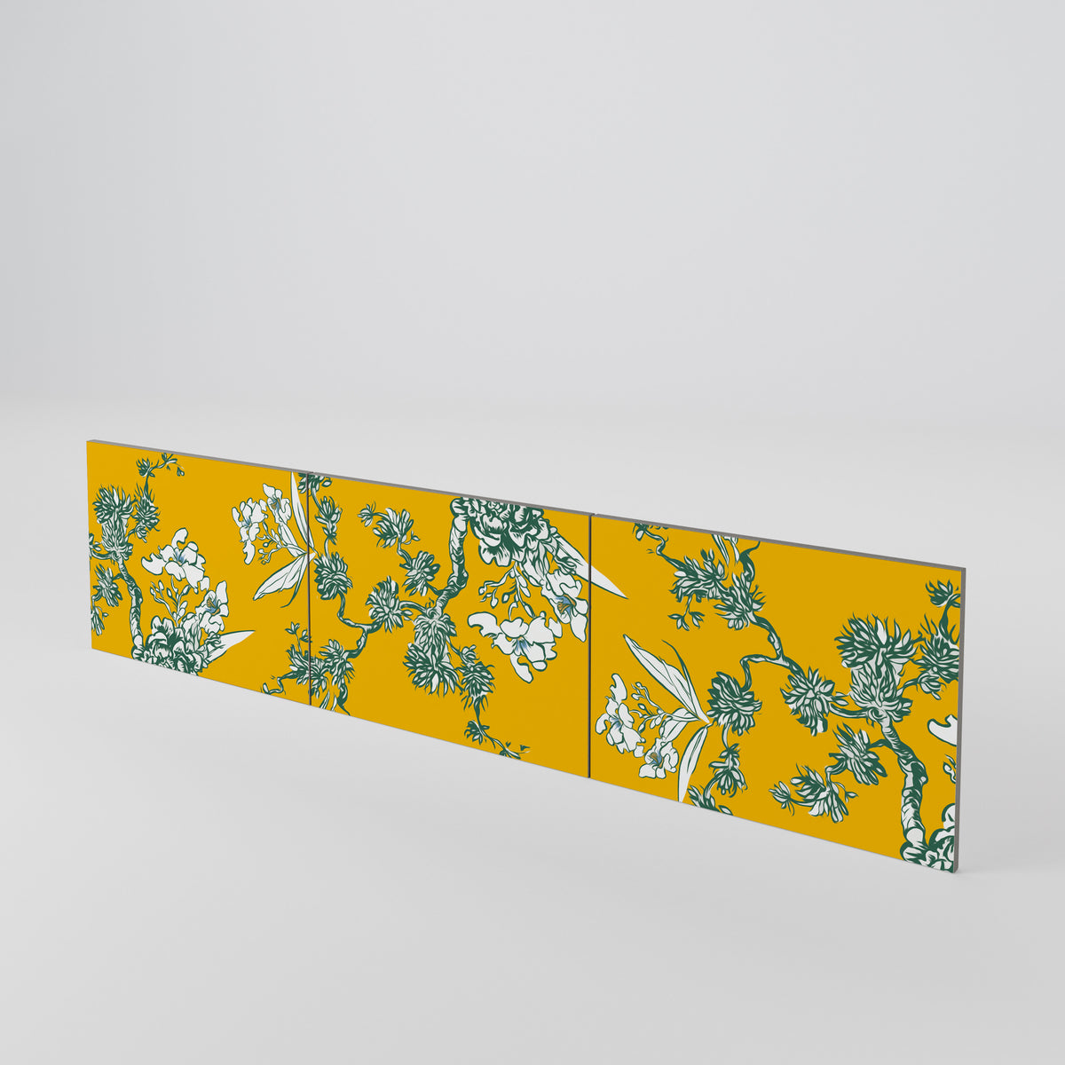 YELLOW CHINOISERIE Conjunto de 3 Portas para Móvel de TV