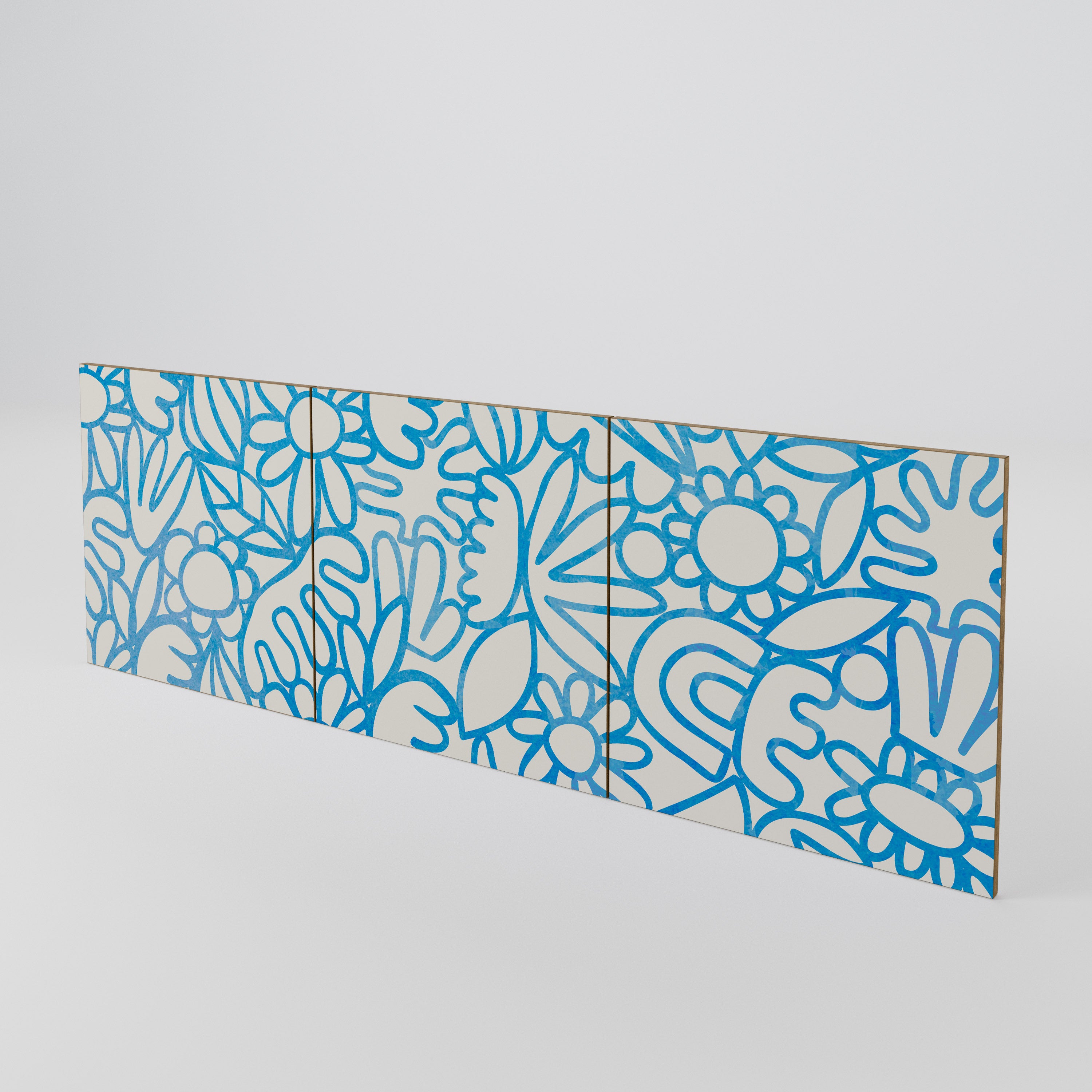 BLOOMY MORNING 3-Piece Sideboard Door Set