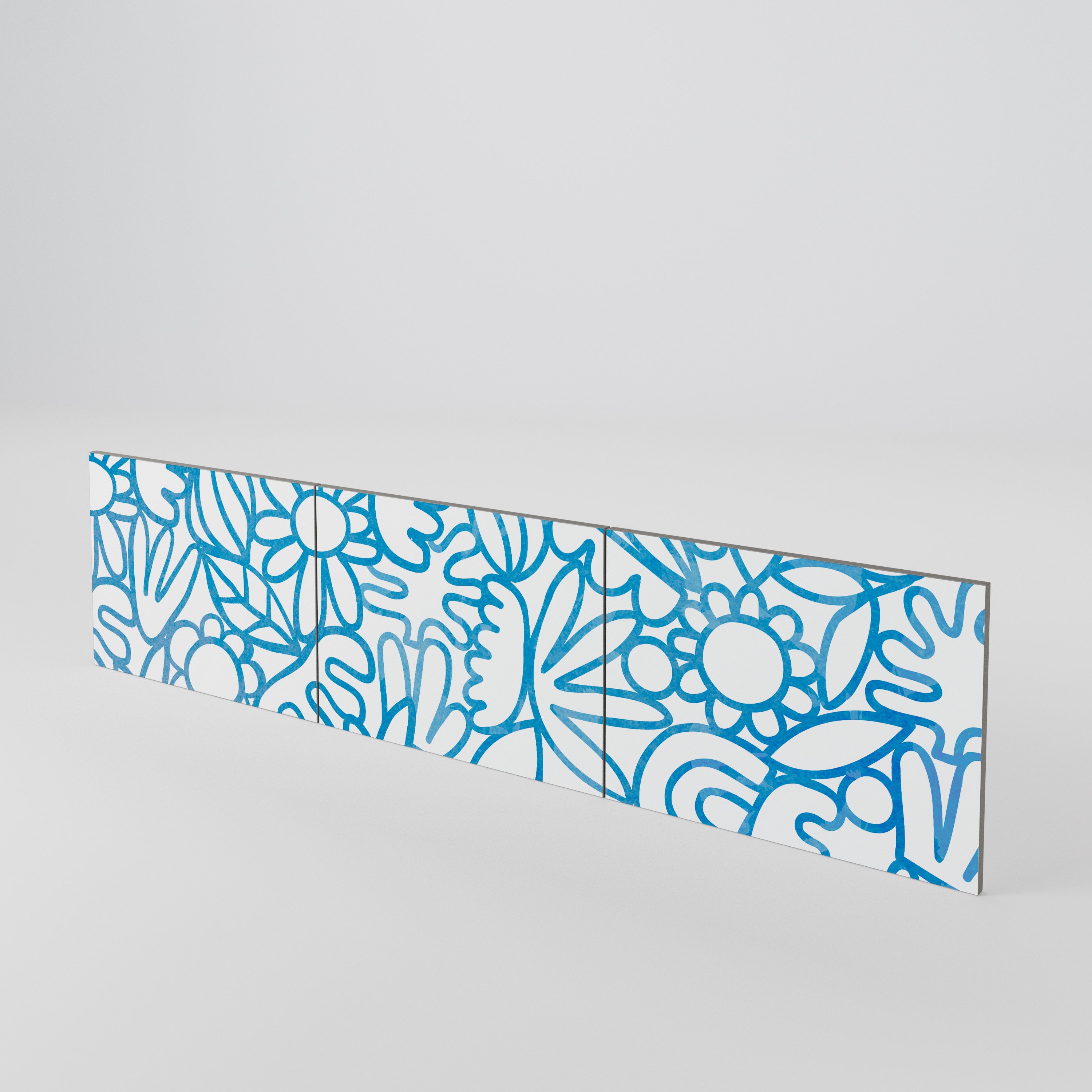 BLOOMY MORNING Σετ 3 τεμαχίων πόρτες για έπιπλο τηλεόρασης