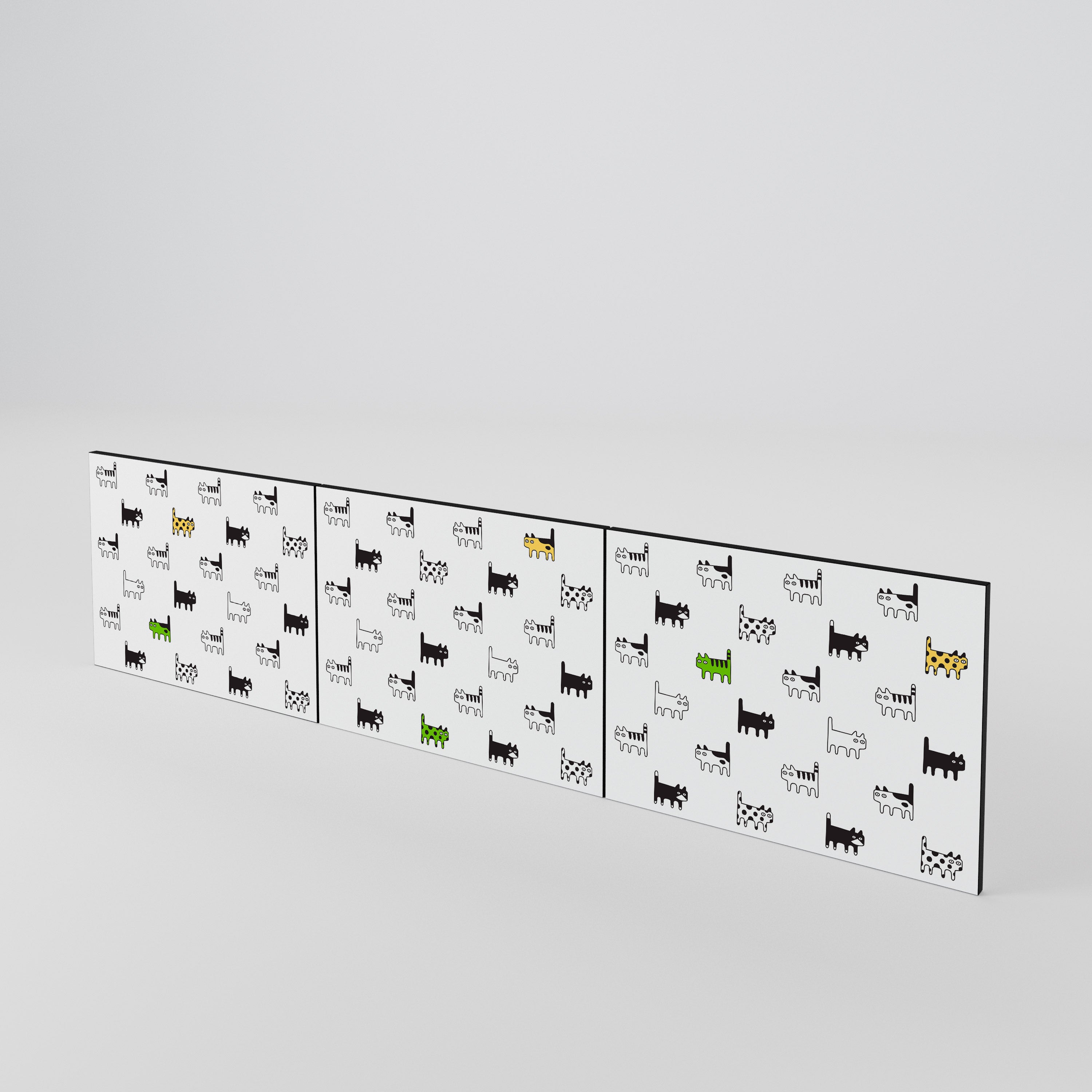 CATS COMPILATION Σετ 3 τεμαχίων πόρτες για έπιπλο τηλεόρασης