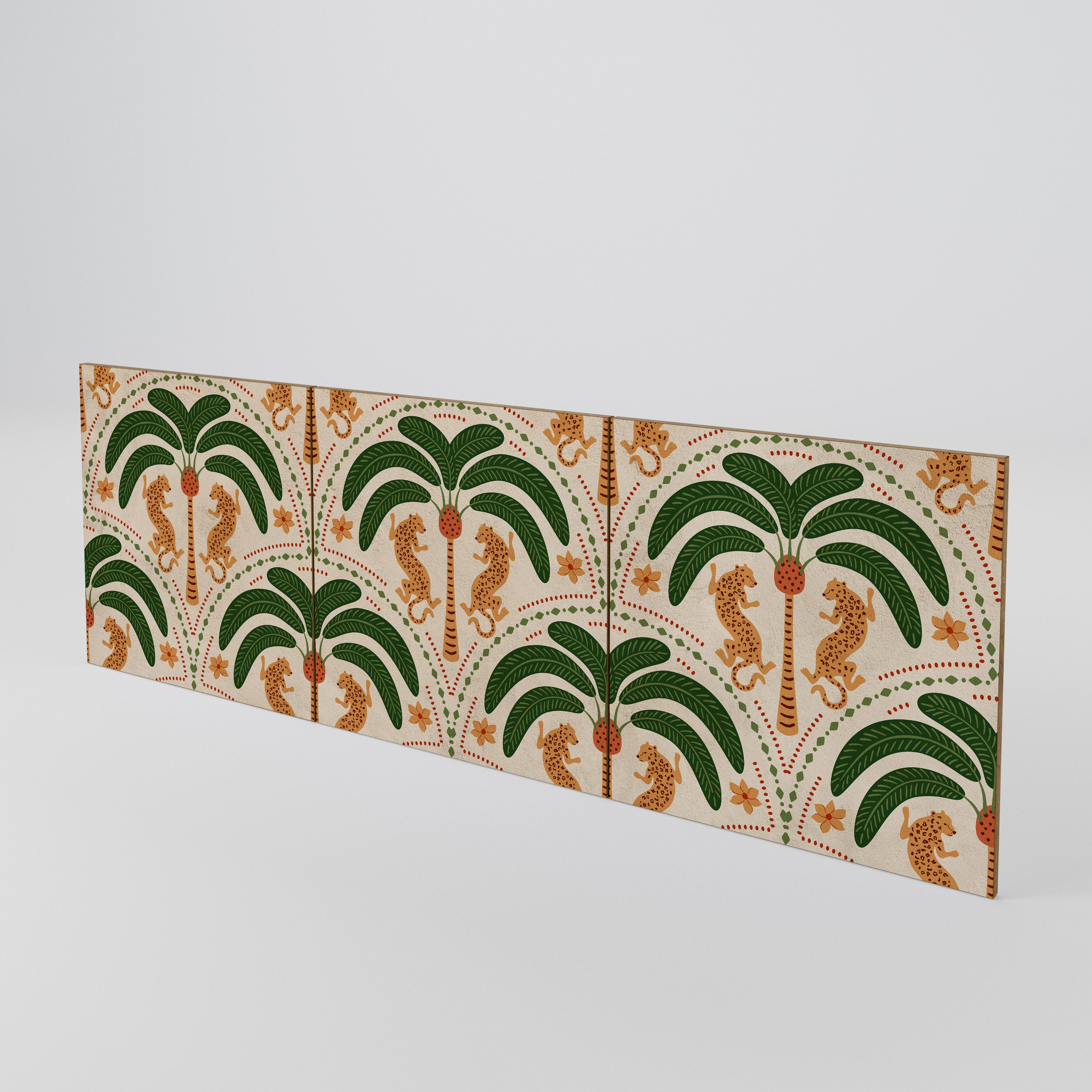 DANCING PREDATORS 3-Piece Sideboard Door Set