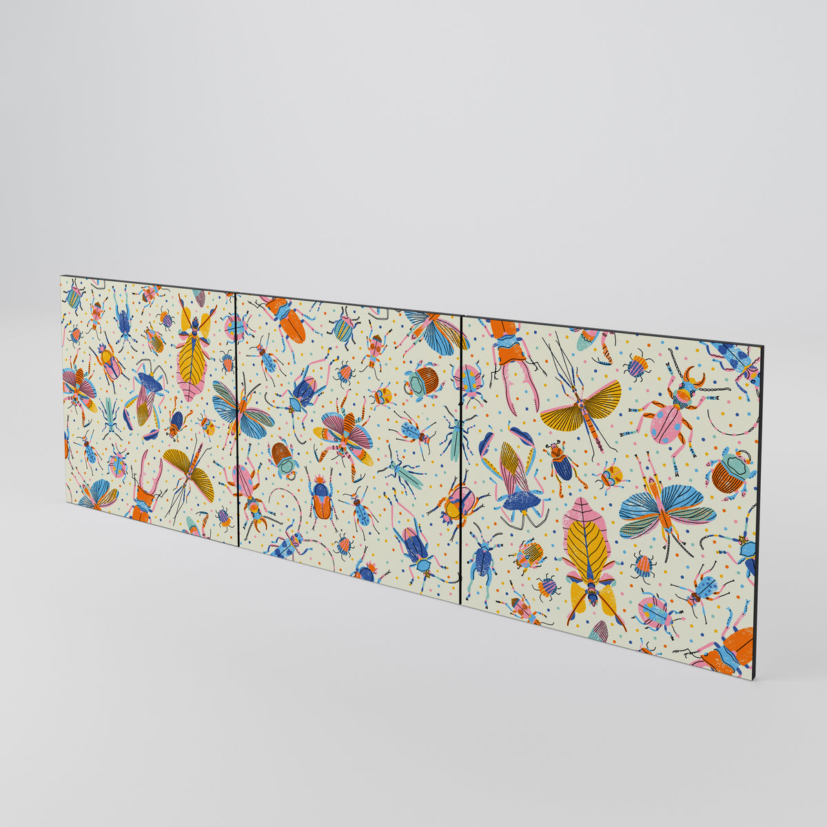 COLORFUL INSECTS Set di 3 ante per madia
