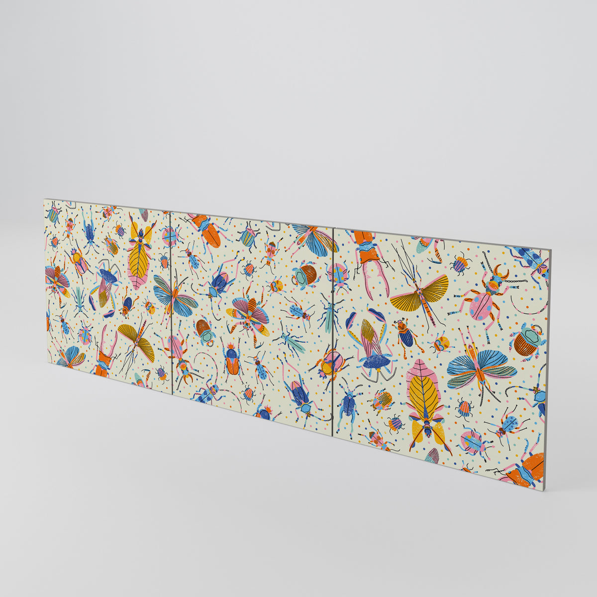 COLORFUL INSECTS Set di 3 ante per madia