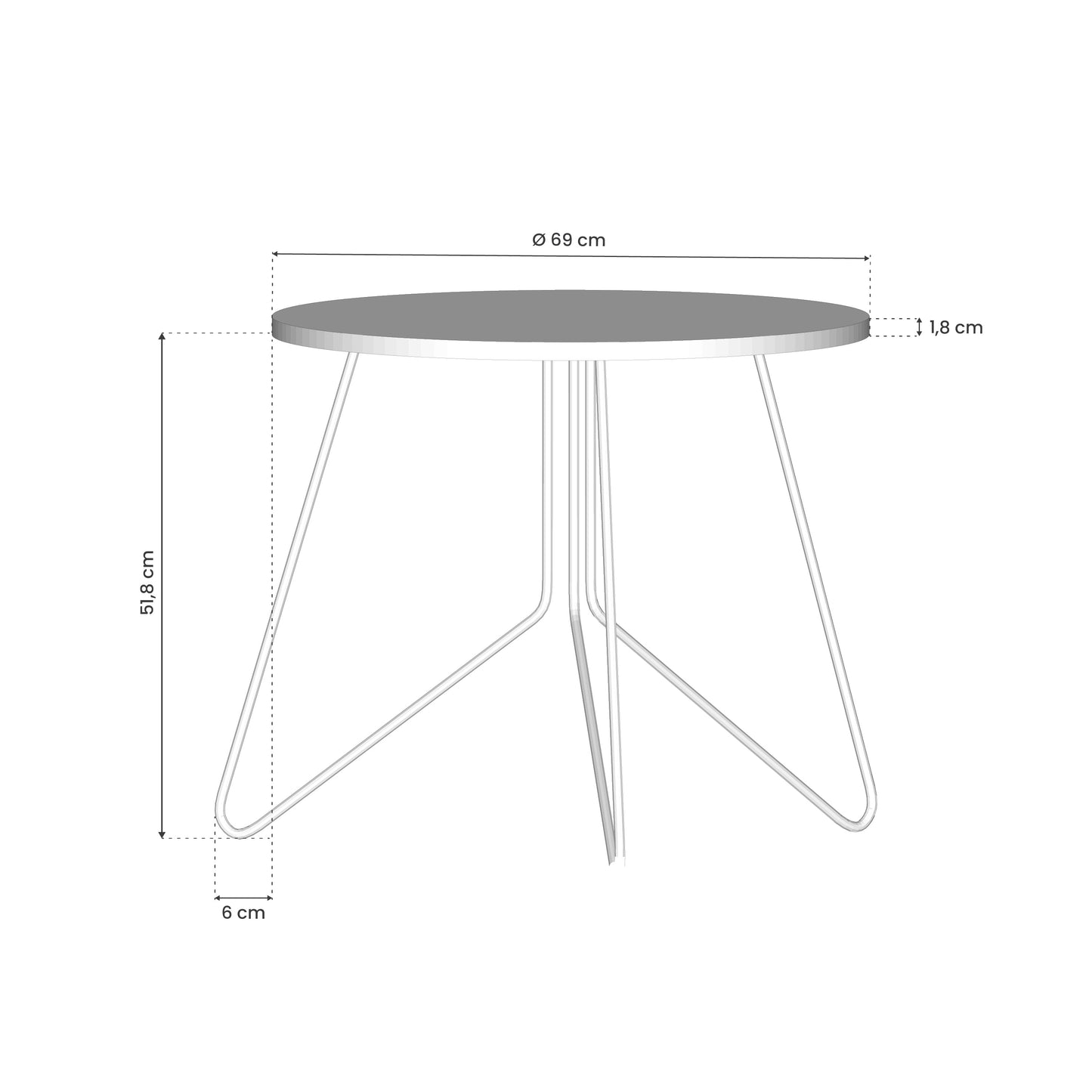 SHAPES OF BALLERINA Large Coffee Table