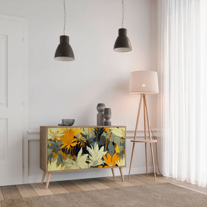 Buffet 2 portes SUNKISSED LILY effet chêne